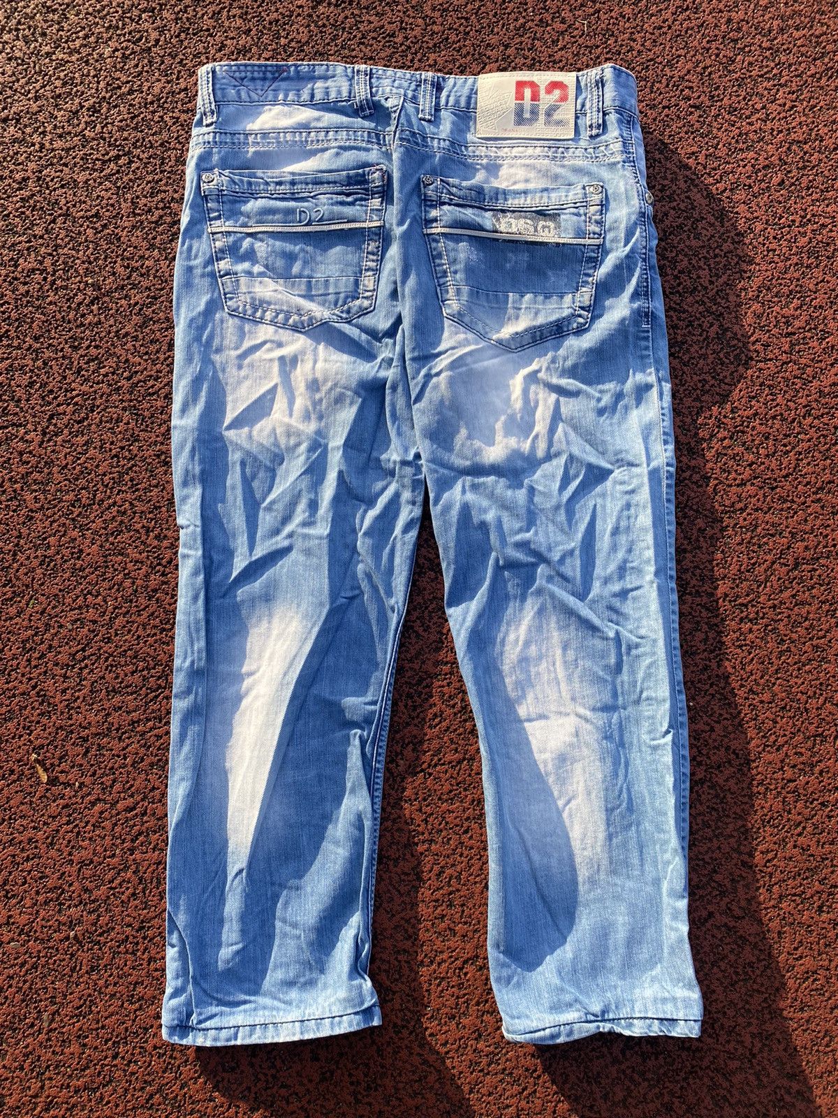 Dsquared2 × Vintage Dsquared Vintage Jeans BigLogo Light Blue M Streetwear Denim Size US 28 / EU 44 - 4 Thumbnail