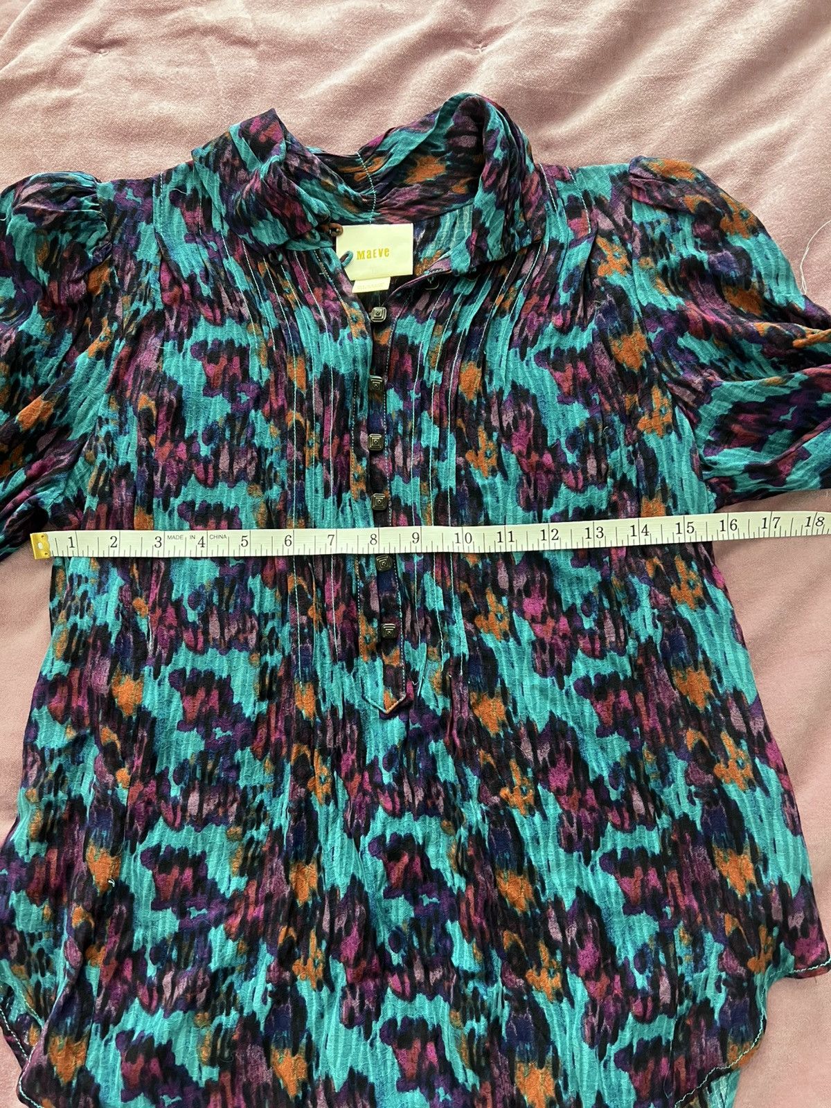 Anthropologie Anthropologie button-down blouse Size XS / US 0-2 / IT 36-38 - 8 Thumbnail