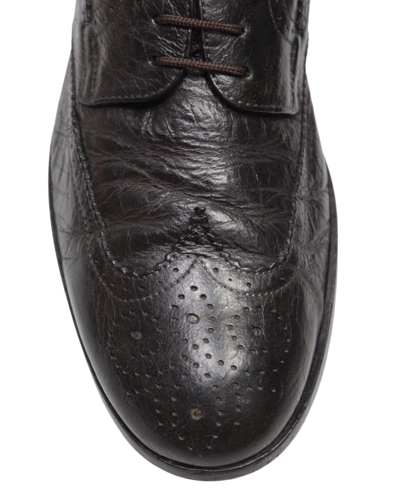 Emporio Armani 2000S EMPORIO ARMANI OXFORD BROGUE SHOES Size US 7 / EU 40 - 4 Thumbnail