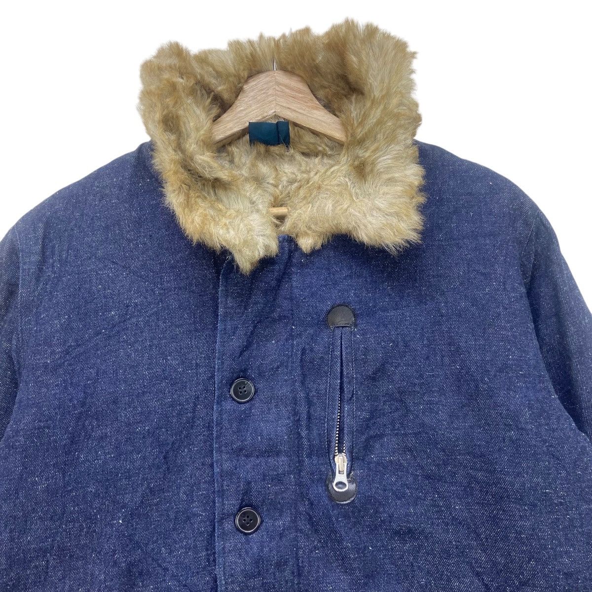 Japanese Brand Rageblue Street Fashion Fur Winter Denim Jacket Size US S / EU 44-46 / 1 - 6 Thumbnail