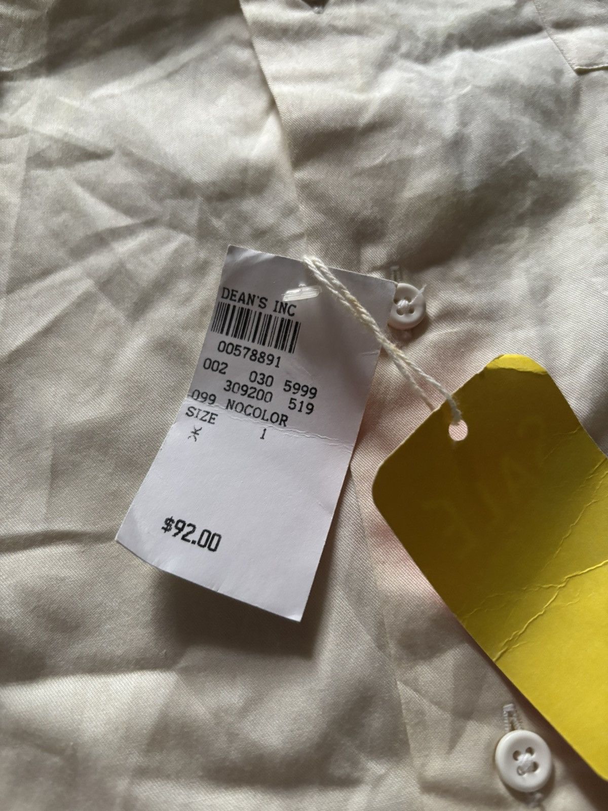 Ike Behar Vintage Ike Behar Dress Shirt Made in USA Cream Cotton Size US XL / EU 56 / 4 - 5 Thumbnail