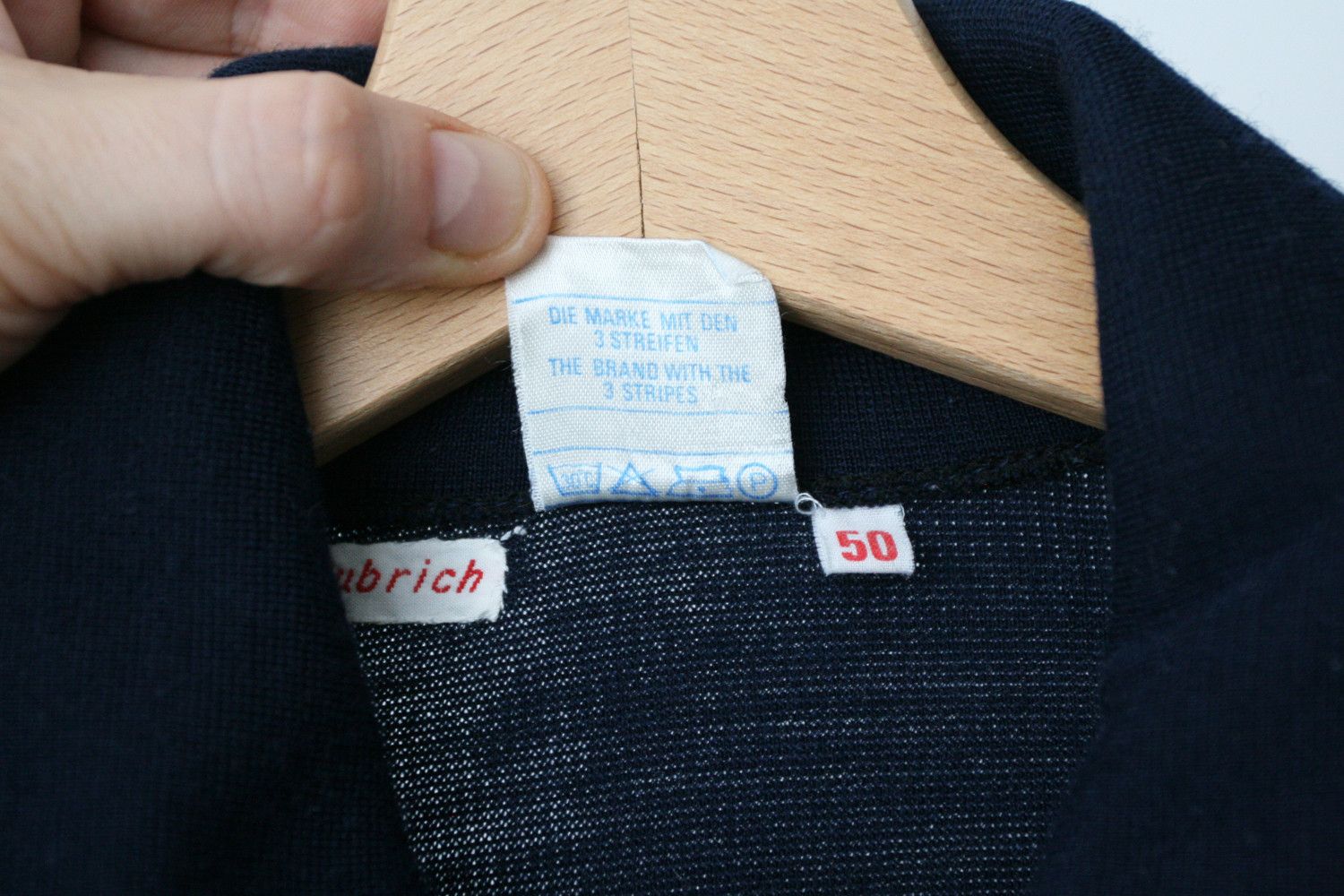 Adidas Vintage 60s 70s Adidas West Germany Knit Jacket Track Top Size US M / EU 48-50 / 2 - 7 Thumbnail