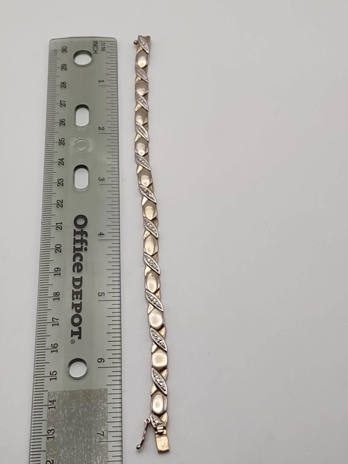 Fashion Victim 925 FAS Sterling Silver Gold Vermeil Bracelet - 10.86g Size ONE SIZE - 3 Thumbnail