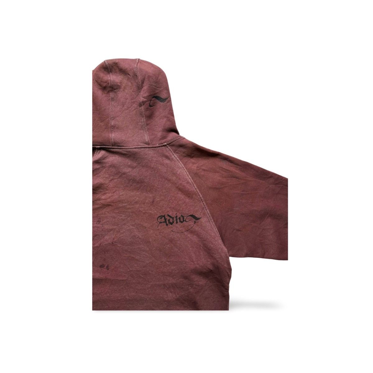 Vintage Adio Y2K Mocha Brown Overdyed Baggy Skate Hoodie Sweatshirt Size US L / EU 52-54 / 3 - 5 Thumbnail