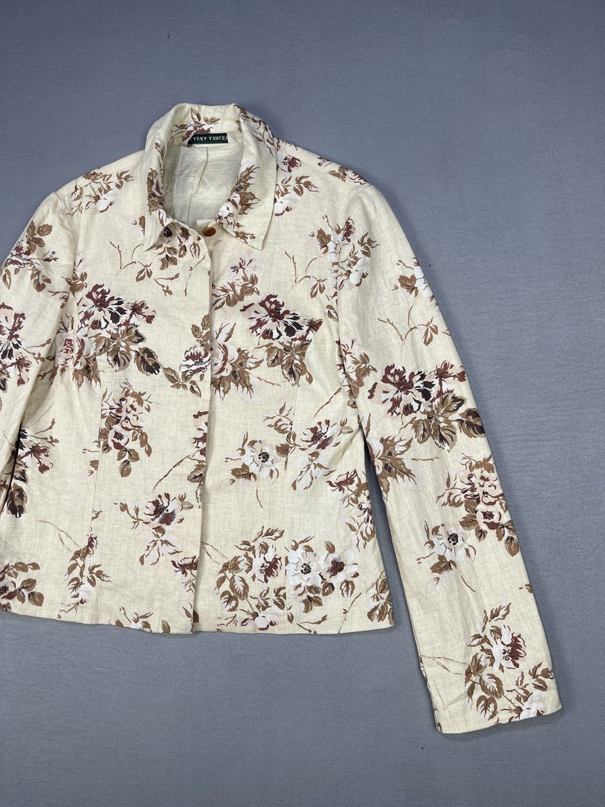 Laura Ashley LAURA ASHLEY FLORAL CROP TOP BLOUSE Size M / US 6-8 / IT 42-44 - 7 Thumbnail