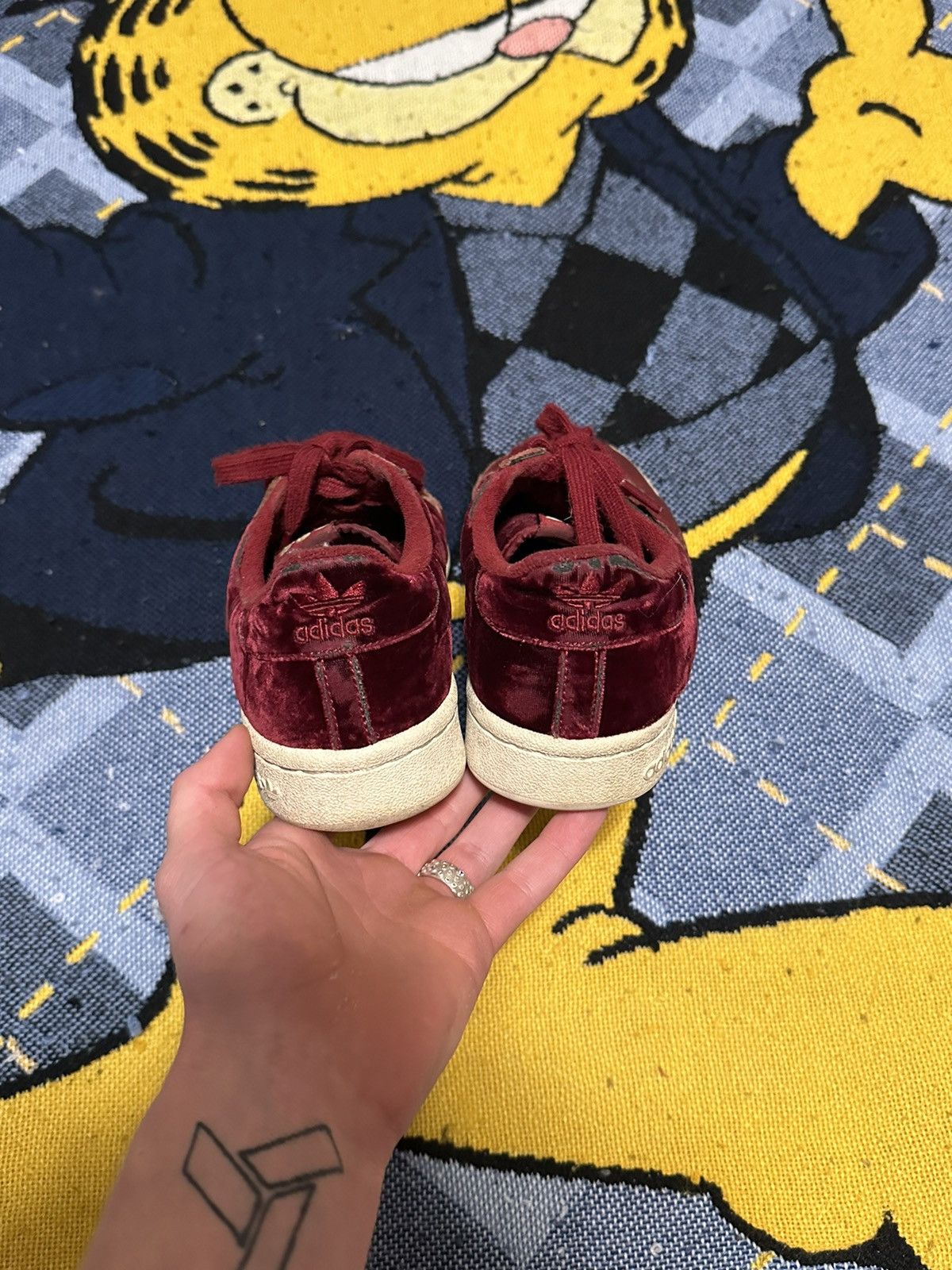 Adidas Vintage Adidas Red Velvet Skate Shoes Size US 7.5 / EU 40-41 - 5 Thumbnail
