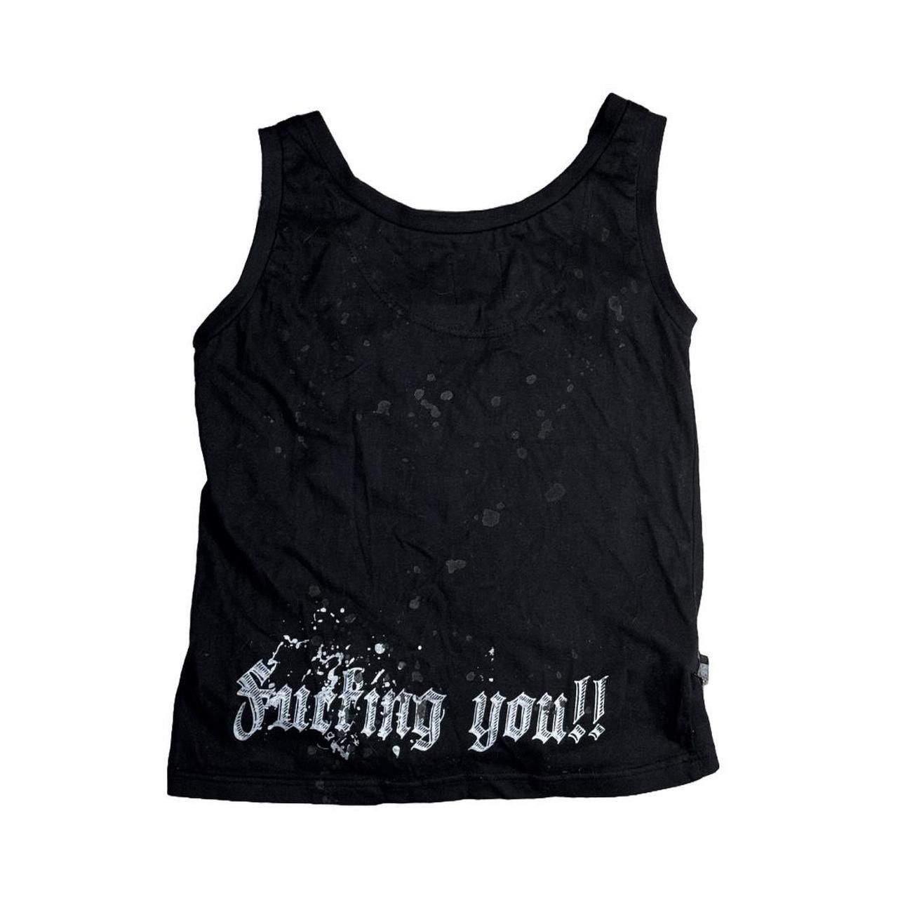 h.NAOTO h.ANARCHY Graphic Strappy Tank Top Size S / US 4 / IT 40 - 2 Thumbnail