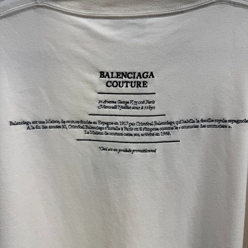 Balenciaga Balenciaga Fashion Limited Beige Front and Back Embroidere Size US S / EU 44-46 / 1 - 6 Thumbnail