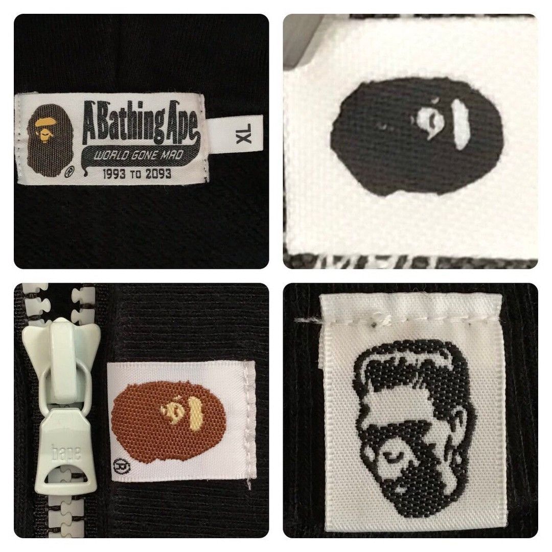 Bape 💫Glow in the dark💫 BAPE DIGITAL SHARK FULL ZIP HOODIE APE Size US XL / EU 56 / 4 - 7 Thumbnail