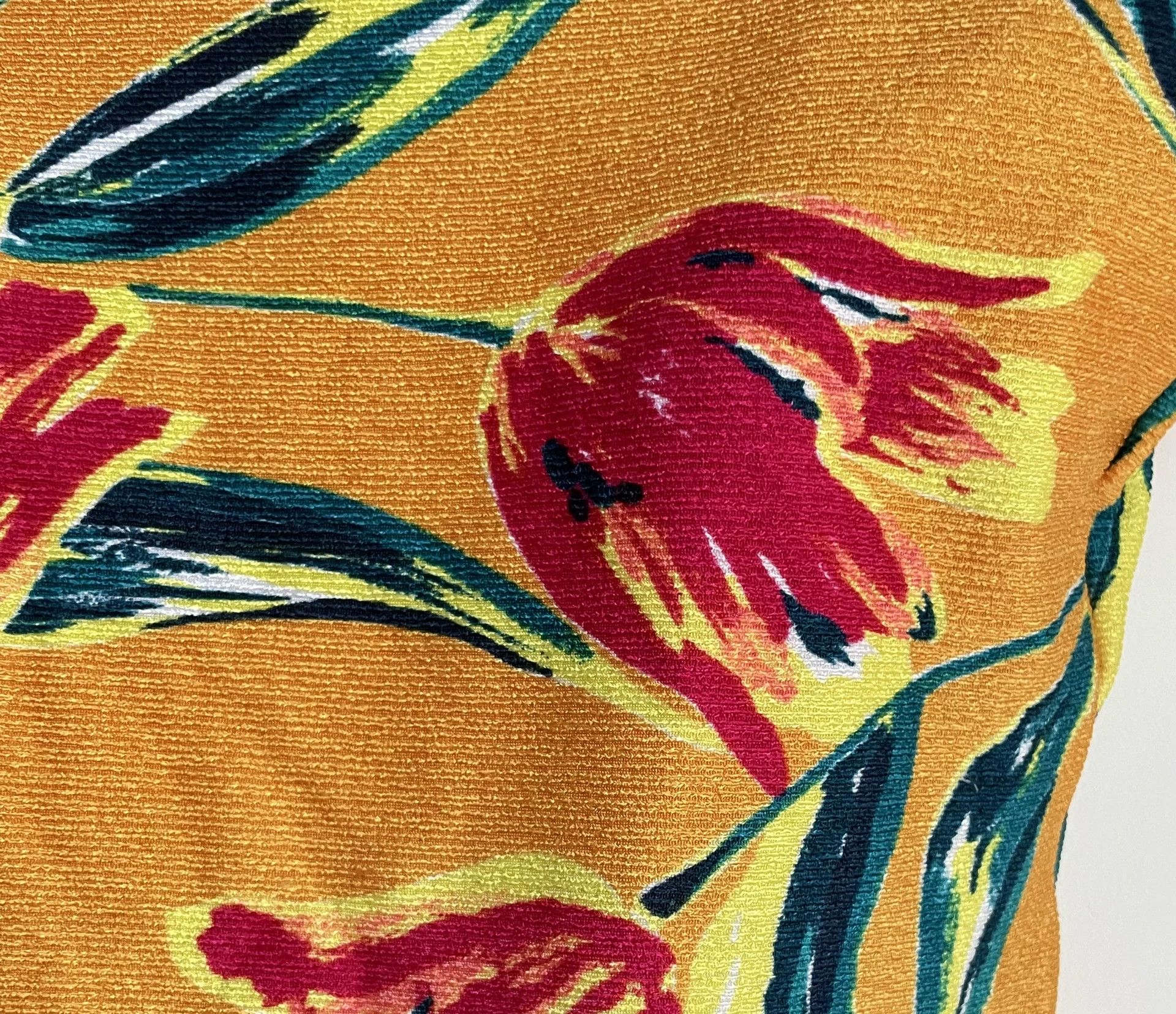 Yves Saint Laurent YSL 1990s Vibrant Floral Swimsuit Women's M Size M / US 6-8 / IT 42-44 - 8 Thumbnail