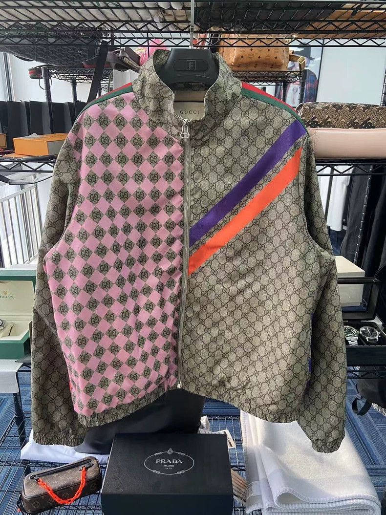 Gucci Gucci Classic Logo Patchwork Jacket-2506 Size US L / EU 52-54 / 3 - 1 Thumbnail