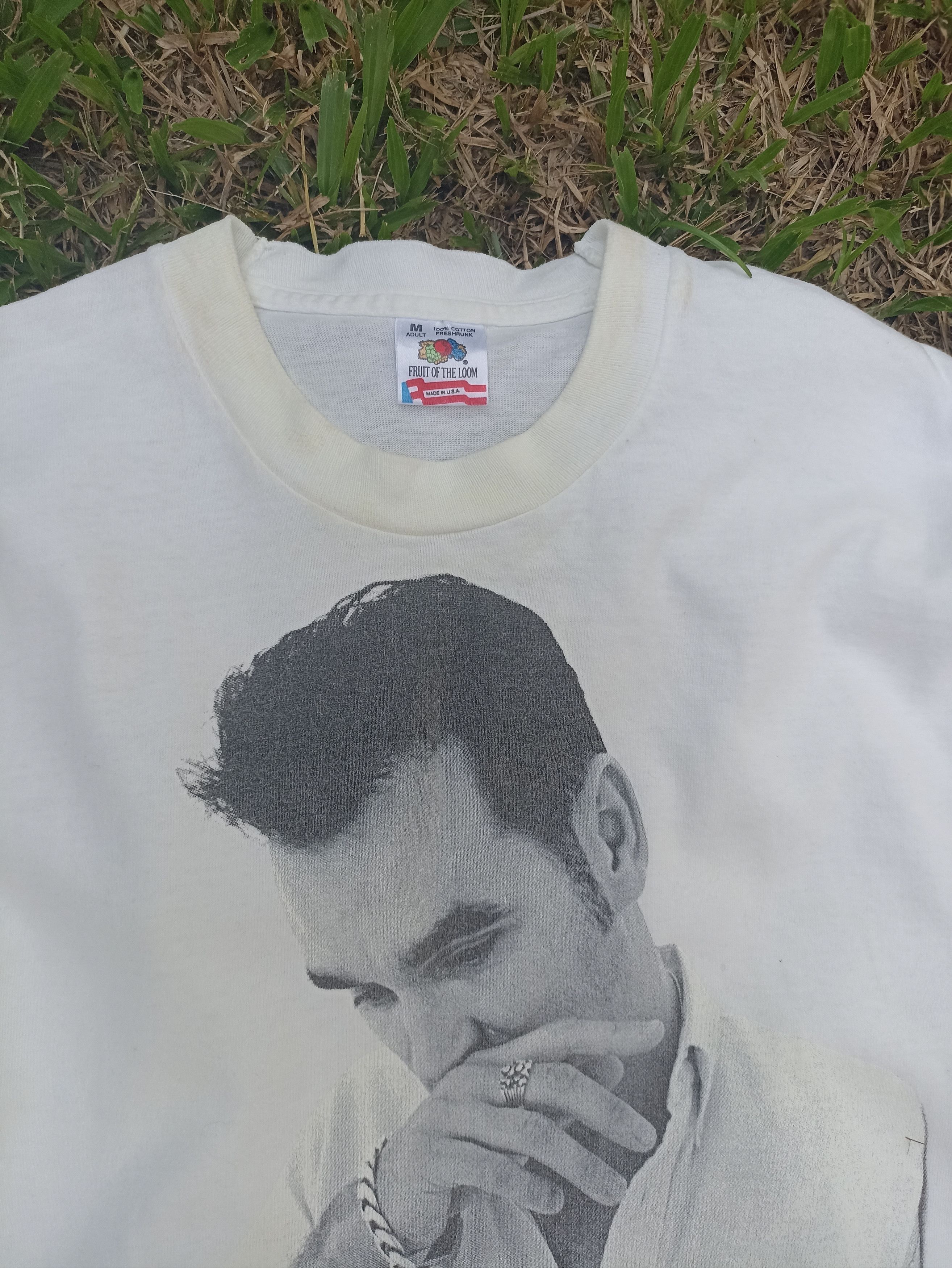 Band Tees Vintage 90s Vintage Morrissey t shirt tour tee The Smith Size US M / EU 48-50 / 2 - 3 Thumbnail
