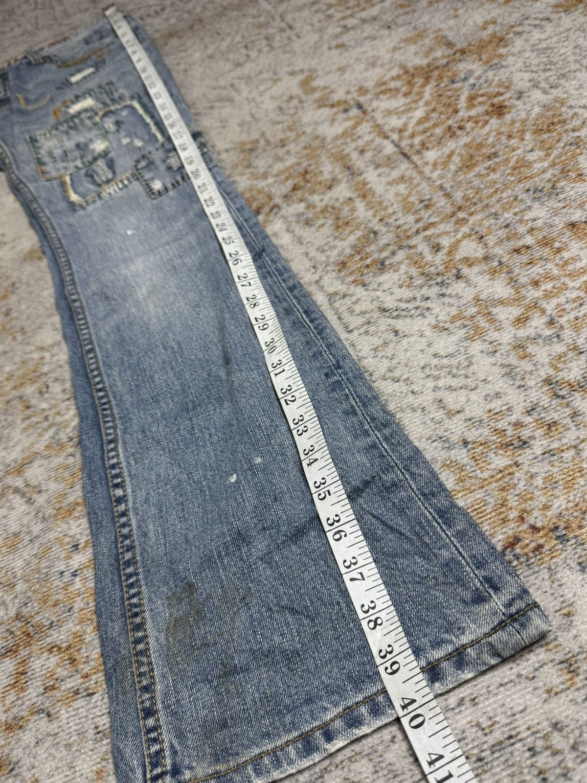 Tornado Mart Back number y2k style denim pants Size US 32 / EU 48 - 14 Thumbnail