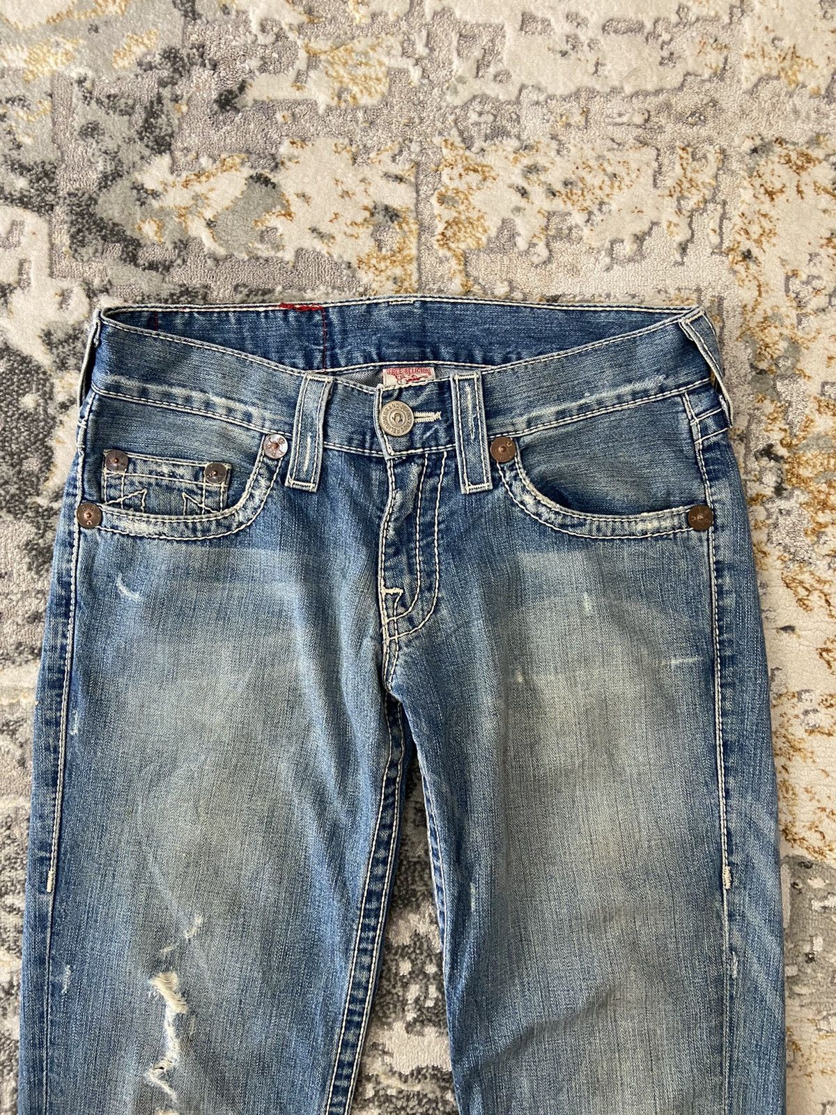 If Six Was Nine × Other × True Religion Y2K REVIVAL FLARE WASH DENIM JEANS Size US 34 / EU 50 - 11 Thumbnail