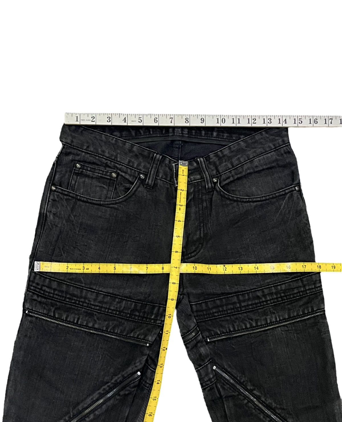 Culturata 🔥Vintage CUSTOM CULTURE Grunge Multizipper S.Laurent Style Size 28" / US 6 / IT 42 - 14 Thumbnail