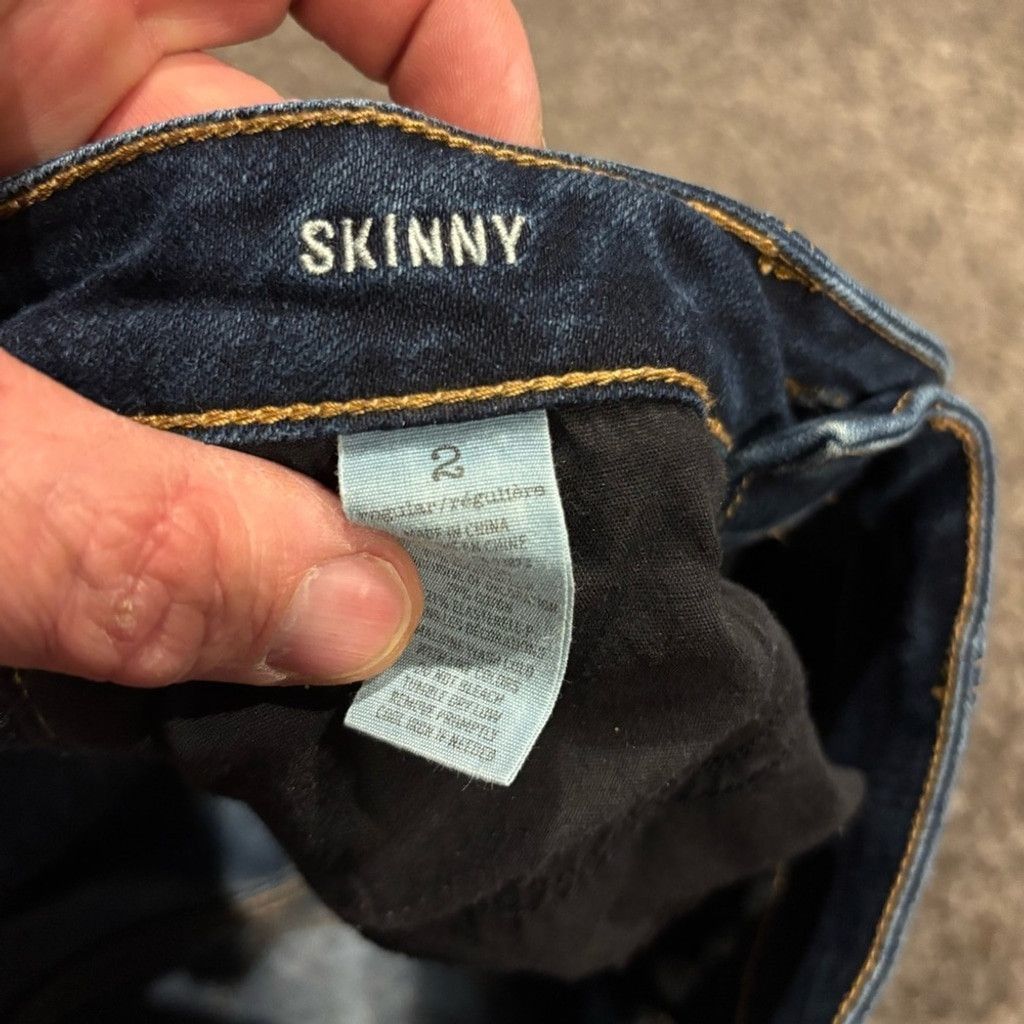 American Eagle Outfitters American Eagle Outfitters Dark Indigo Skinny Jeans Size 26" / US 2 / IT 38 - 5 Thumbnail