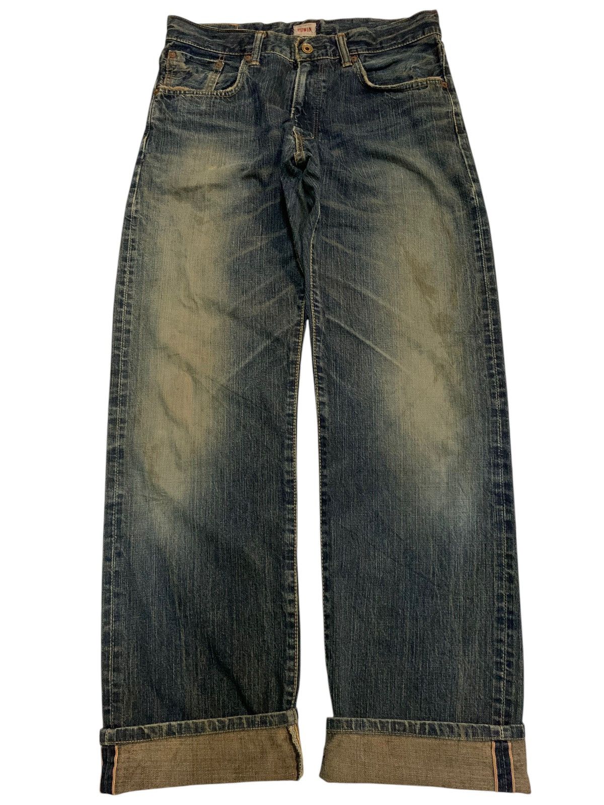 Edwin × If Six Was Nine × Kapital VINTAGE EDWIN 505Z SELVEDGE RUSTY JAPANASE DISTRESSED DENIM Size US 32 / EU 48 - 5 Thumbnail