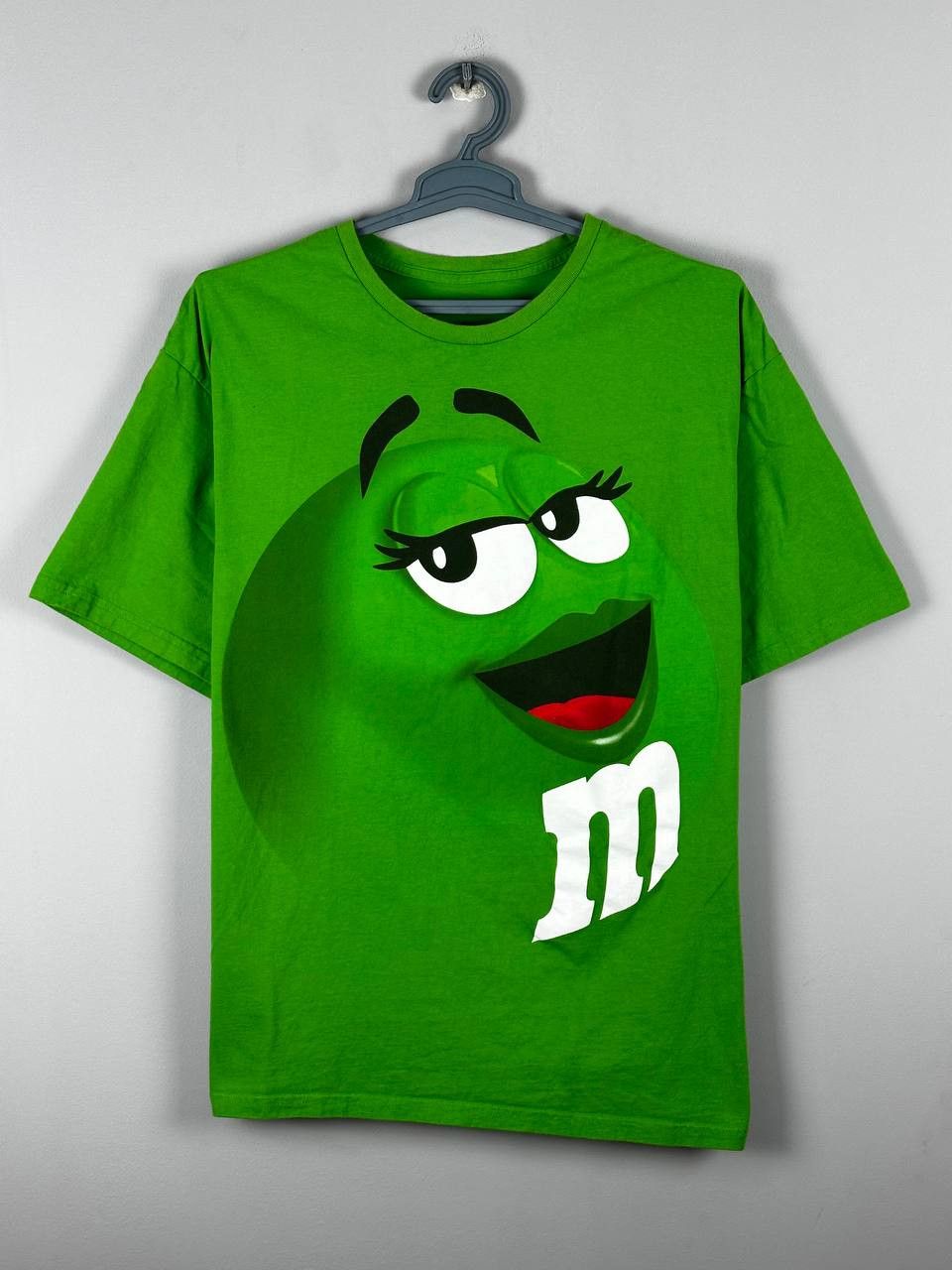 Vintage Vintage M&Ms Big Logo Green Candy Shirt Size US XL / EU 56 / 4 - 1 Thumbnail