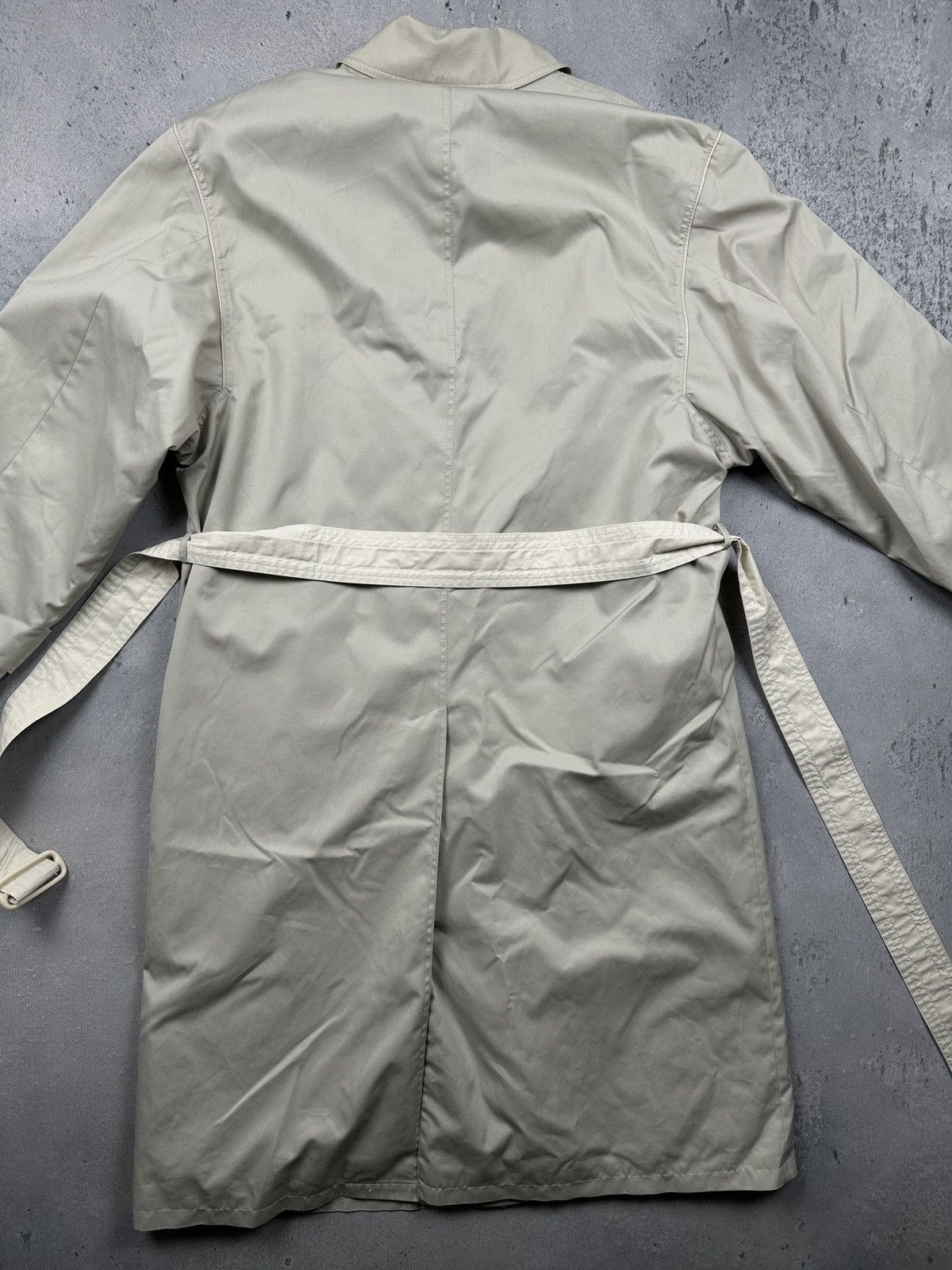 Yves Saint Laurent Yves Saint Laurent Trench Coat Beige Nova Check Lined 80s Size US L / EU 52-54 / 3 - 12 Thumbnail