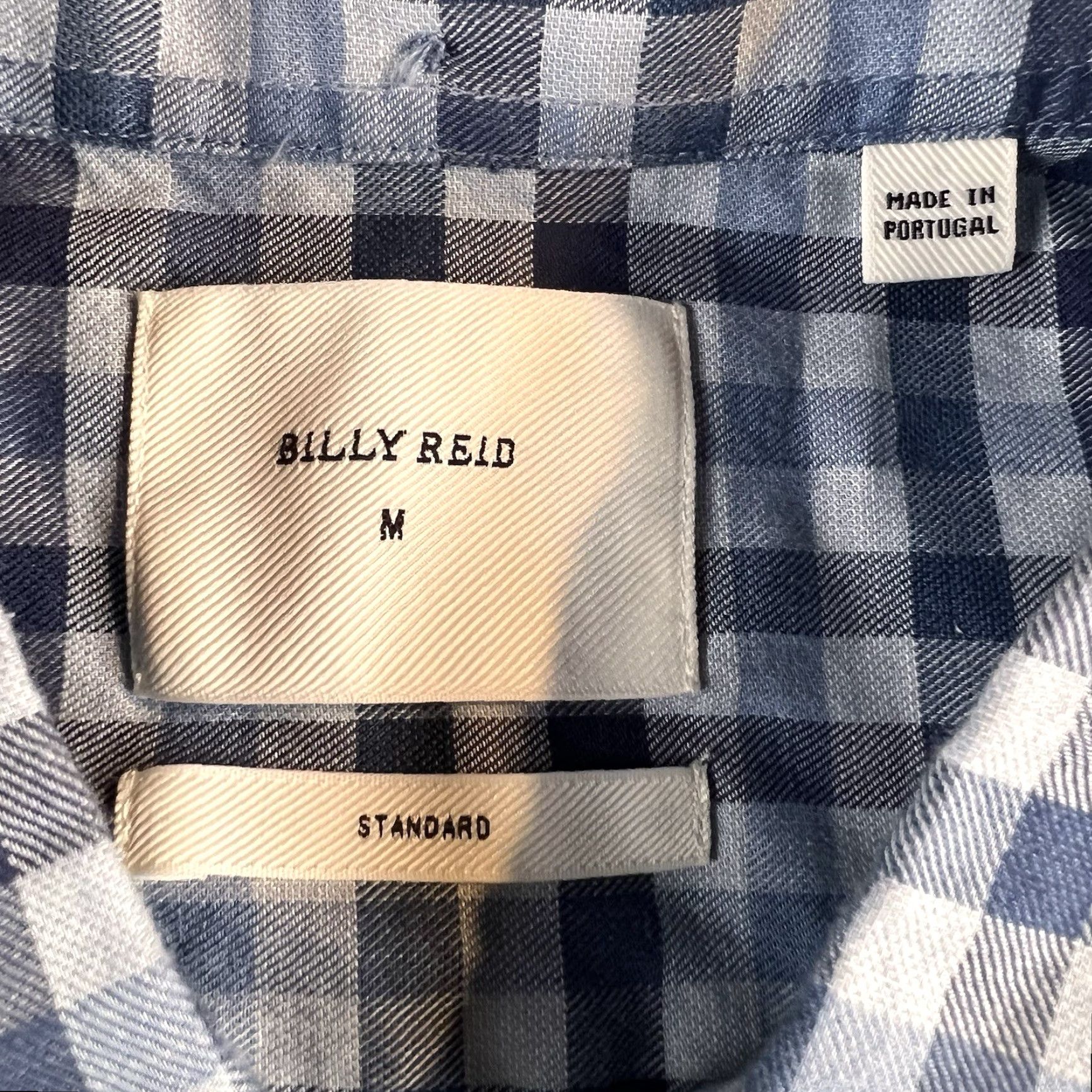 Billy Reid Billy Reid Shirt Mens Medium Blue Gingham Plaid Button Up Standard Cut Preppy Size US M / EU 48-50 / 2 - 5 Thumbnail