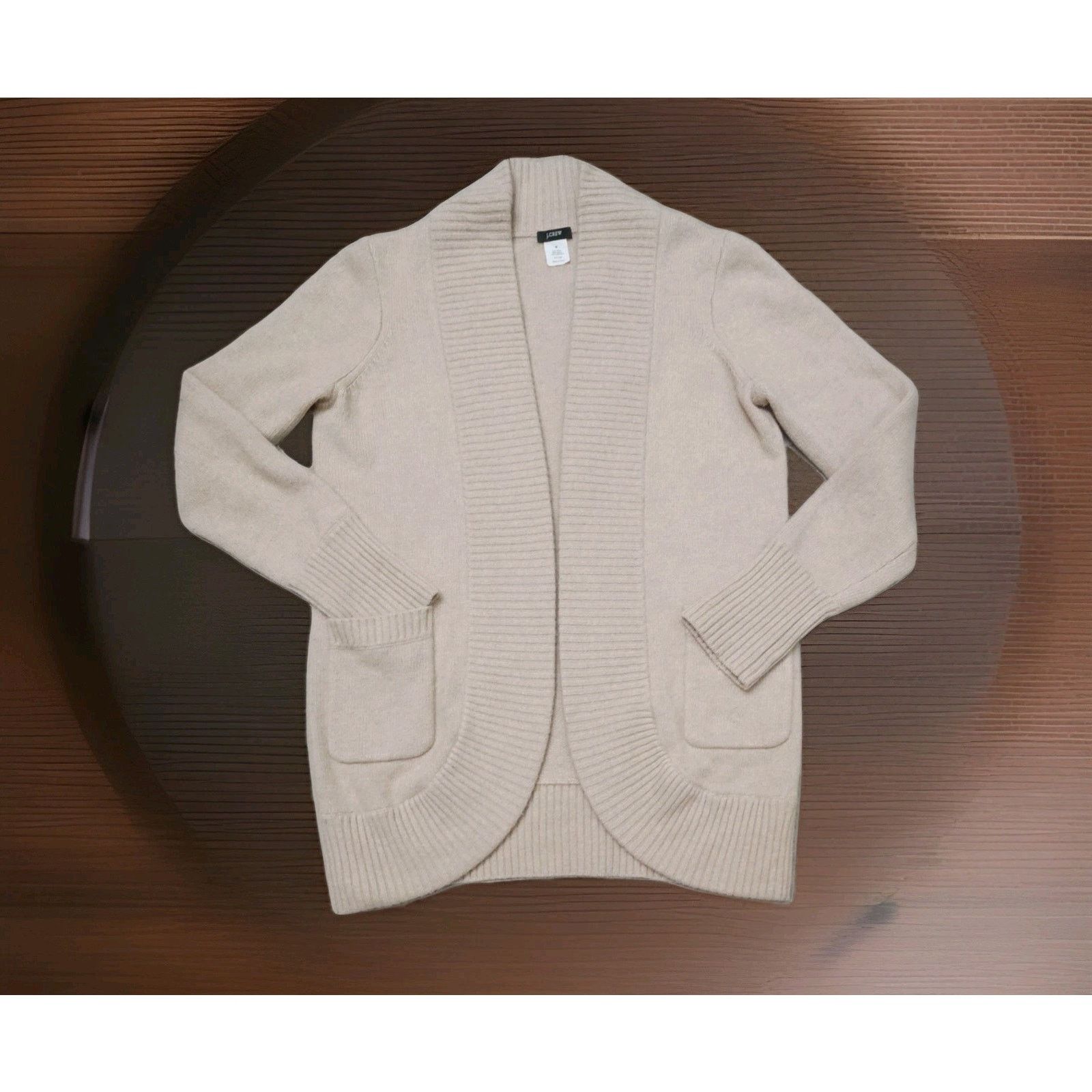 J.Crew J. Crew Knit Cashmere Wool Blend Cardigan Sweater Fisherman Size M / US 6-8 / IT 42-44 - 1 Thumbnail