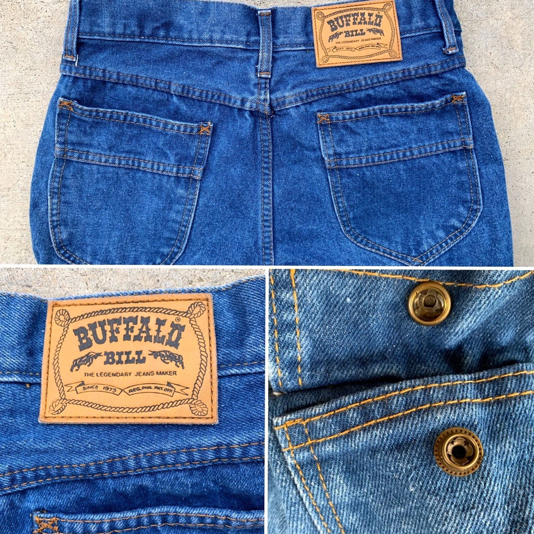 Vintage Buffalo Bill Side Pocket Jeans Buffalo Bill The Legendary Jeans Maker 31” Waist Jeans Capri Women 31 Blue Denim 21in Inseam Pockets Zip Size 24" / US 00 / IT 34 - 2 Thumbnail