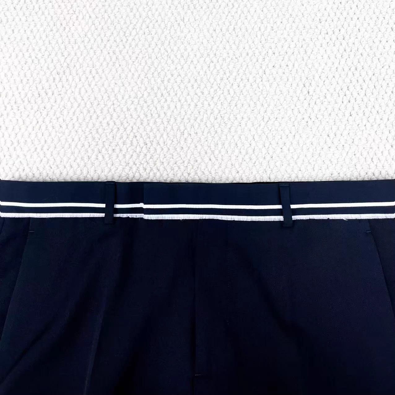 Dior Dior Black Stripe Wool Silk Knit Tailored Pants 50 Unisex Size US 39 - 3 Thumbnail