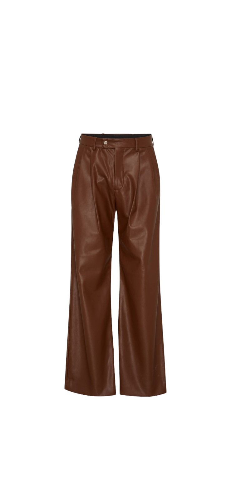 image of Amiri Bouble Pleat Trouser in Brown, Men's (Size 30)