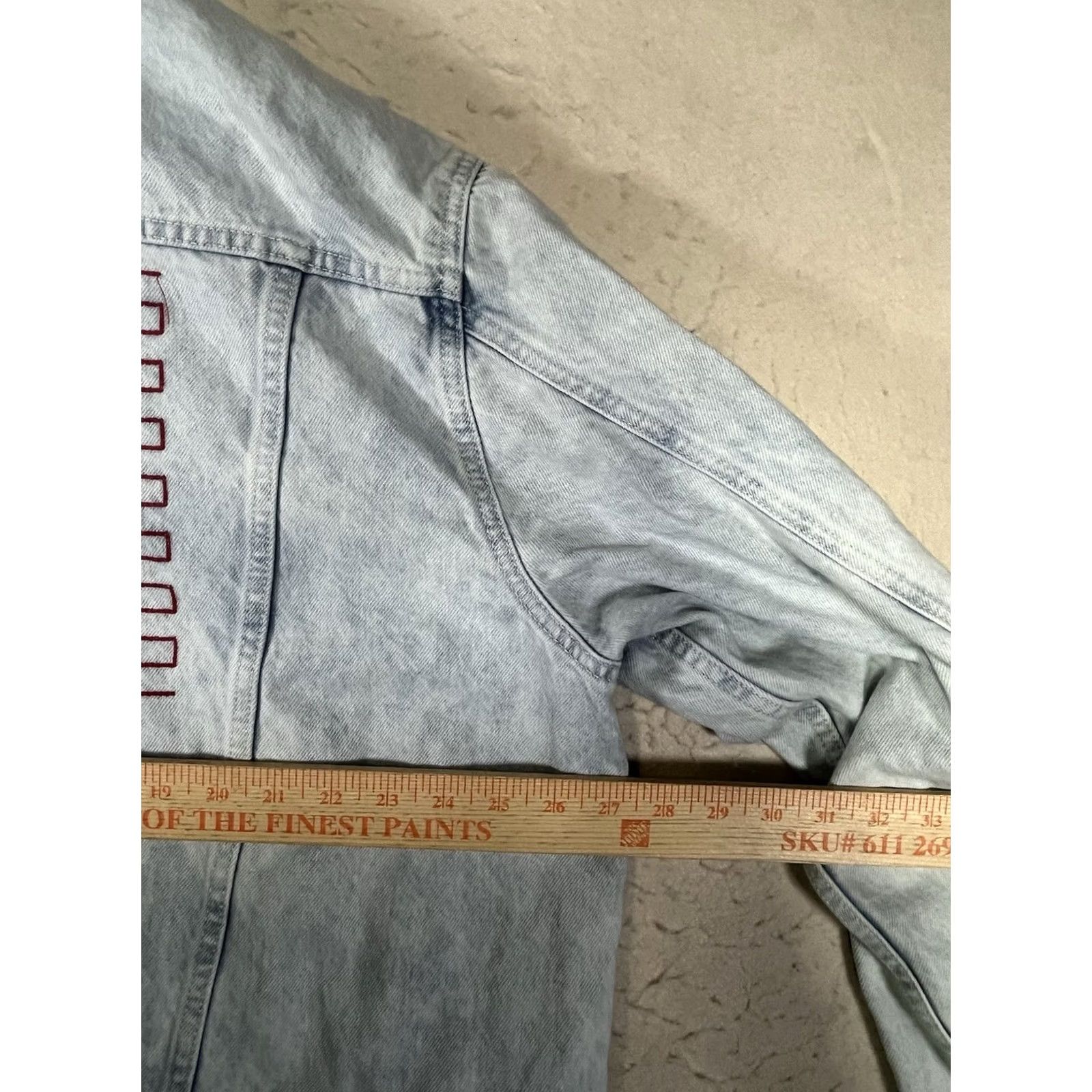 Old Navy Old Navy American Flag Denim Jacket Boyfriend Acid Wash Women’s 2XL Tall Size XXL / US 16-18 / IT 52-54 - 3 Thumbnail