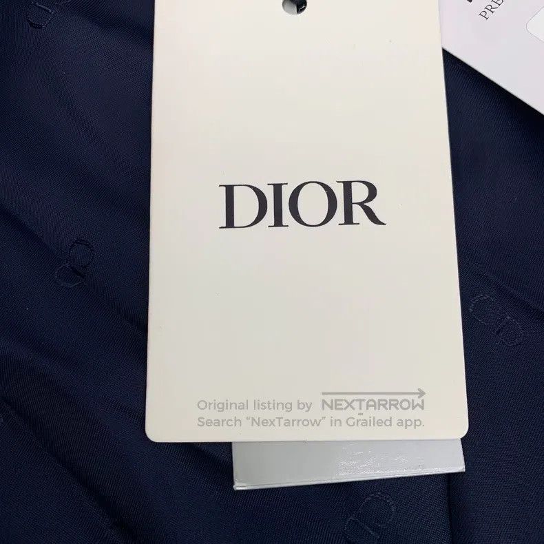 Dior Dior Dark blue wool lapel single-breasted long-sleeved sui Size 44R - 7 Thumbnail