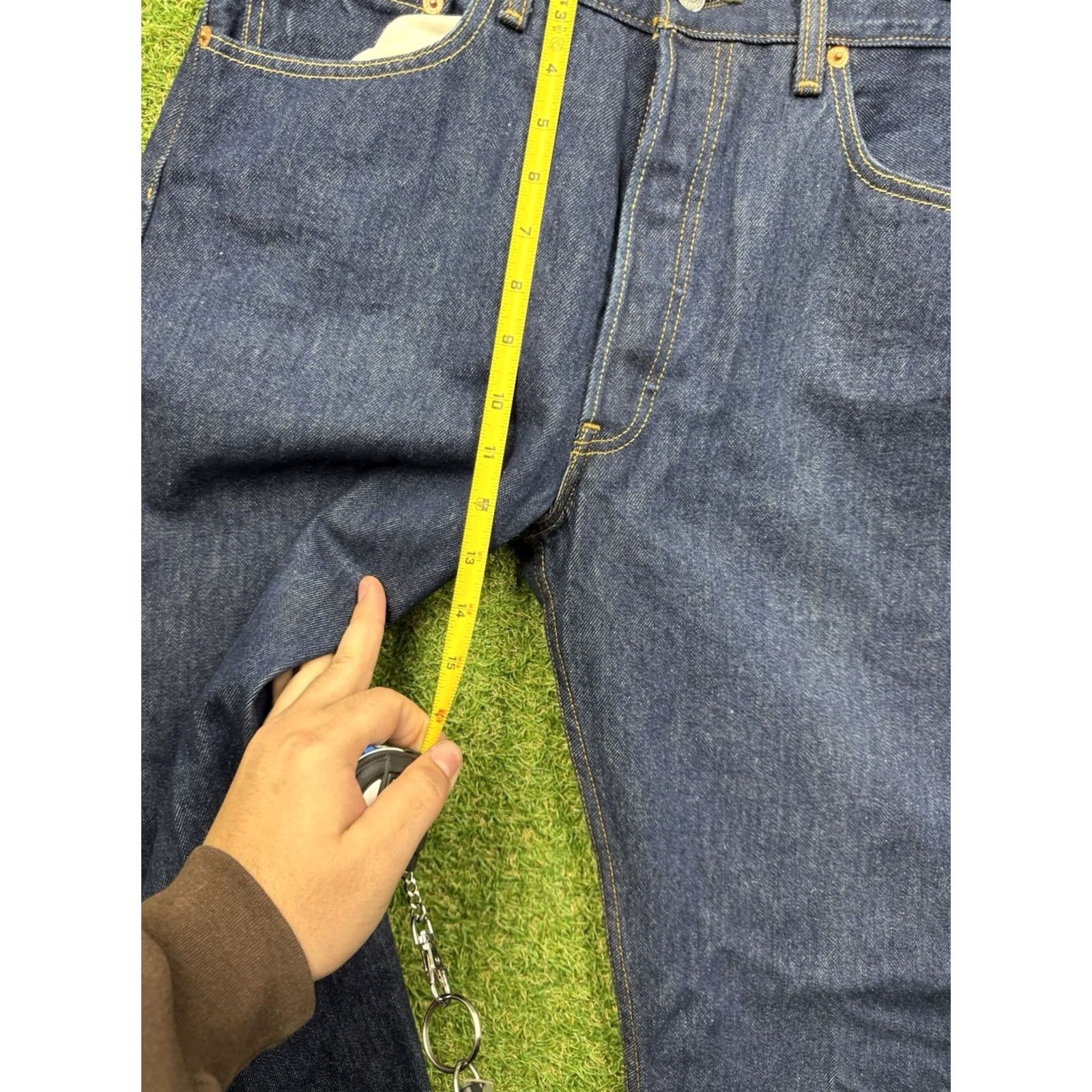 Levi's VINTAGE Levi's 501 XX Jeans Mens 34x34 Button Fly Dark Wash Denim Straight 5-Pocket USA 90s Mens Size US 34 / EU 50 - 6 Thumbnail