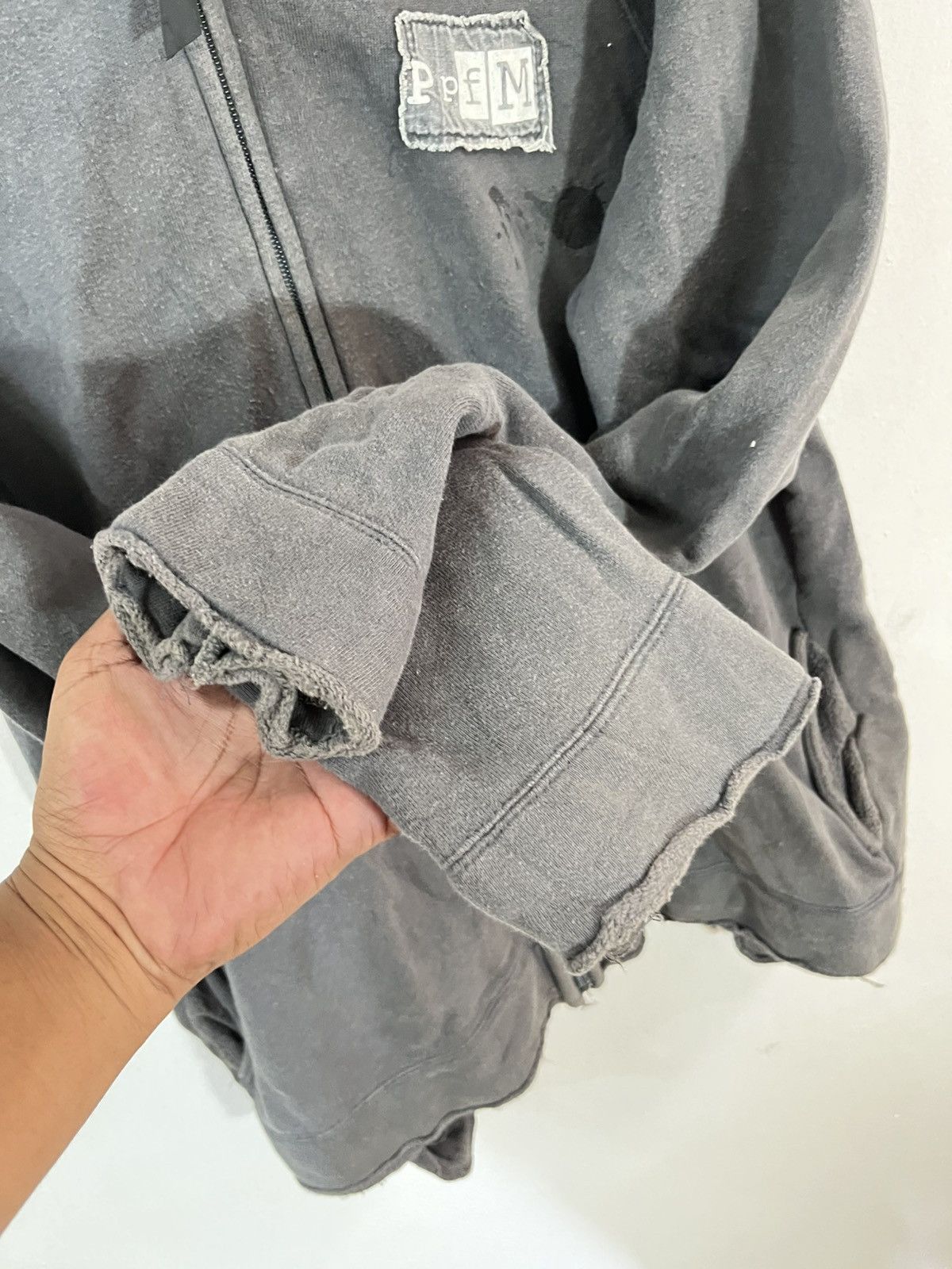 Japanese Brand × PPFM PPFM DISTRESS STYLE HOODIE ZIPPER JACKET Size US L / EU 52-54 / 3 - 3 Thumbnail