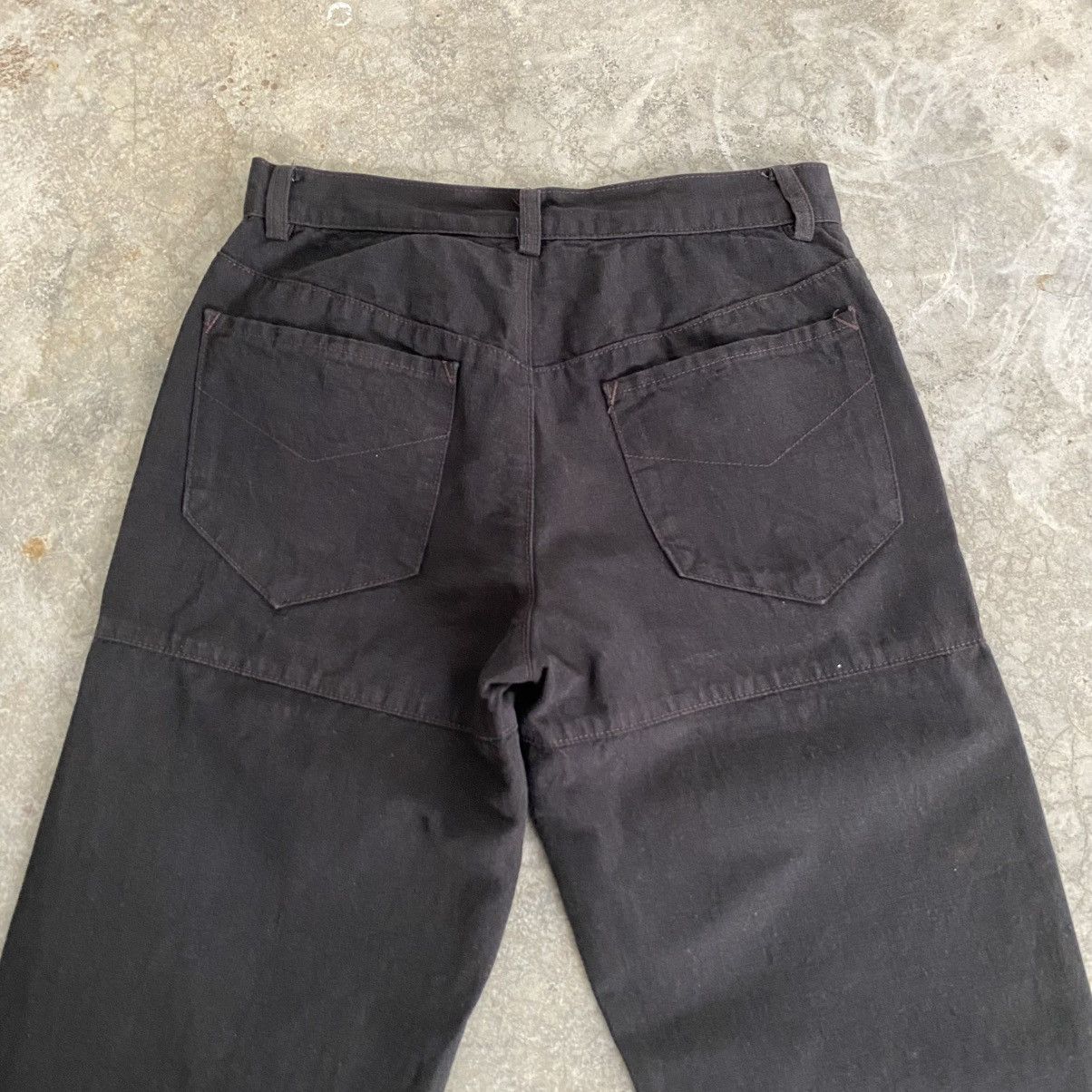 Jean Paul Gaultier Archive Gaultier Homme Objet Hemp Blend Wide Leg Jeans Size US 28 / EU 44 - 12 Thumbnail