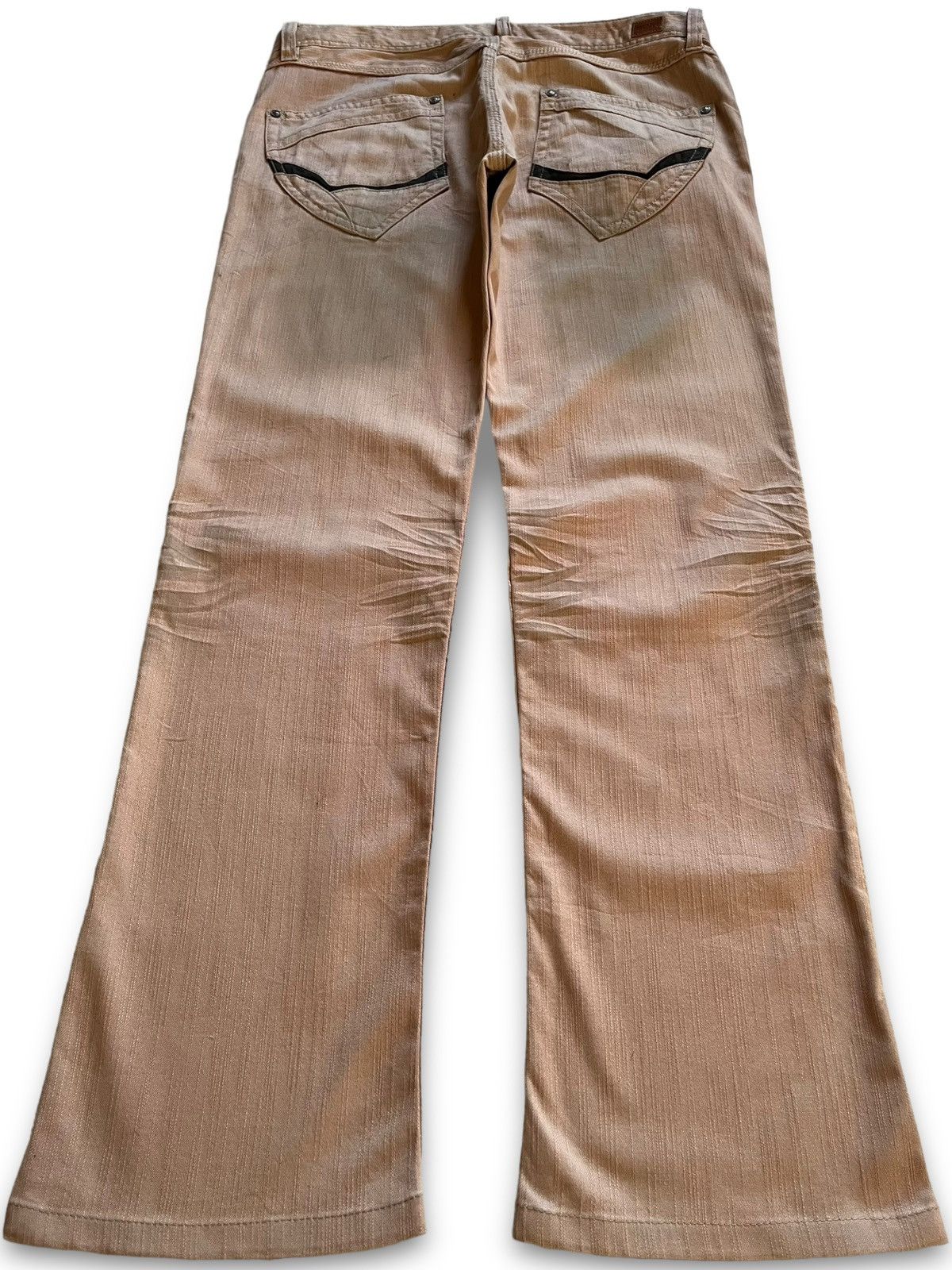Japanese Brand Vintage Japanese Nicole Mud Wash Honeycomb Bootcut Jeans Size US 33 - 2 Thumbnail
