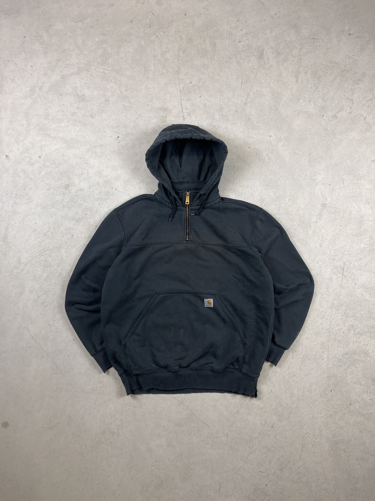 Carhartt × Vintage Carhartt Rain Defender 1/4 Zip Hoodie Size US L / EU 52-54 / 3 - 1 Thumbnail