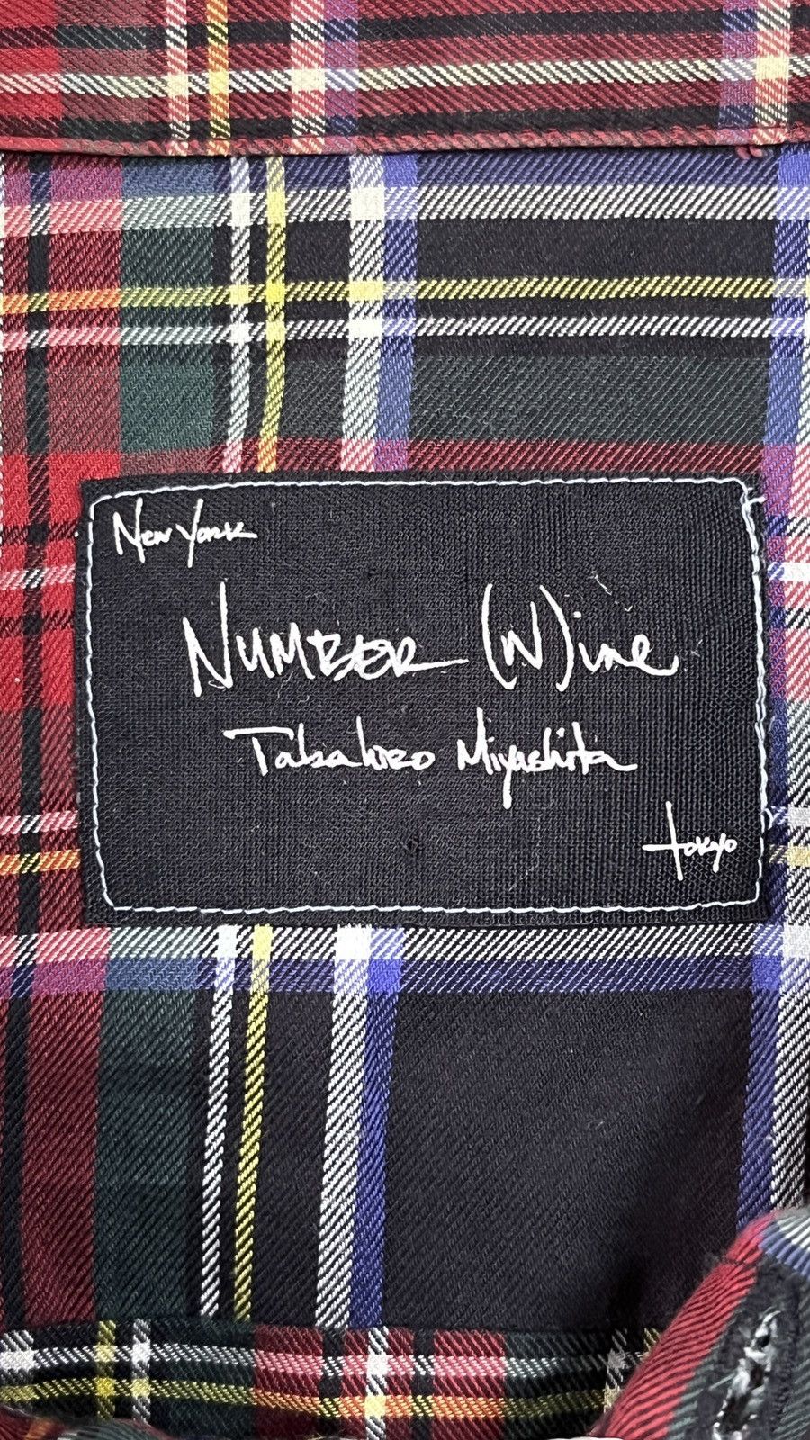 Number (N)ine Number (N)ine S/S'O5 "Nightcrawler" Wire-Lined Plaid Shirt. Size US L / EU 52-54 / 3 - 11 Thumbnail