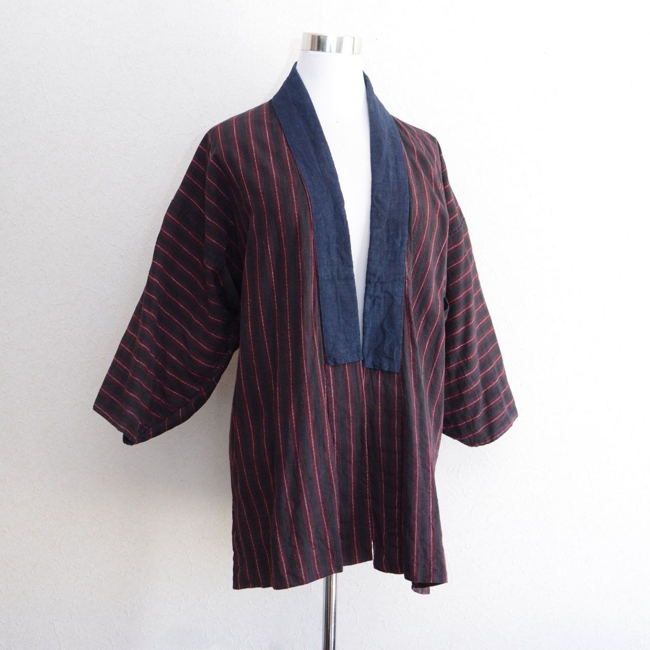 Other Japanese Noragi Jacket Cotton Indigo Collar Japan Vintage Size L / US 10 / IT 46 - 1 Thumbnail