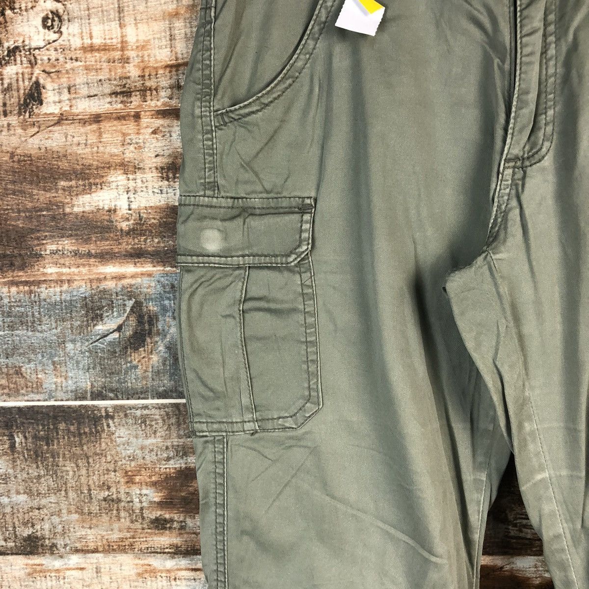 Japanese Brand DL Lepsim Green Cargo Multipocket Pants #C646 Size US 29 - 9 Thumbnail