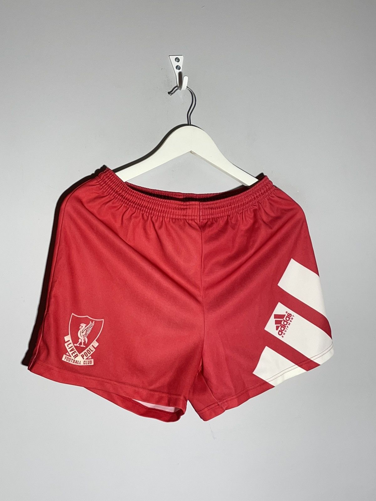 Adidas × Vintage Liverpool FC Adidas Equipment 1991/92 Home Football Shorts Size US 32 / EU 48 - 2 Thumbnail