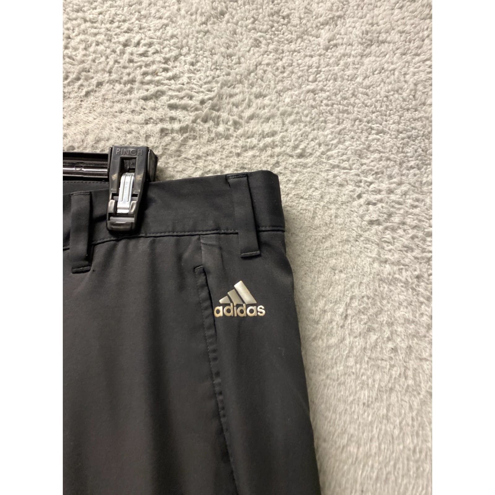 Adidas Adidas Golf Pants Mens 38x34 Black Performance Lightweight /0377 Pants Mens 38 Black Polyester Slim Straight Leg Size US 38 / EU 54 - 2 Thumbnail