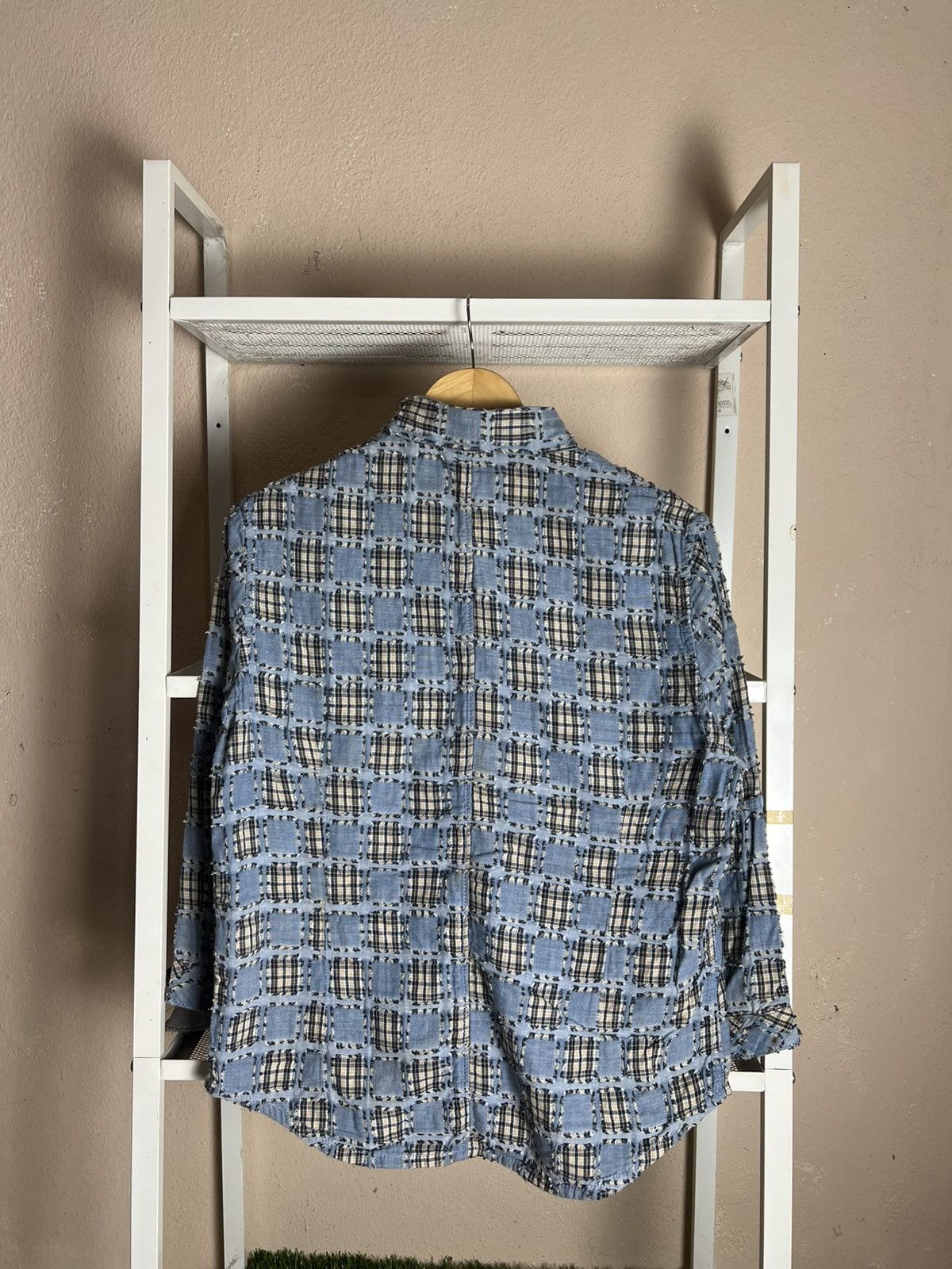 Japanese Brand × Vintage Japanese Brand Button Up Shirt Patchwork Size XS / US 0-2 / IT 36-38 - 7 Thumbnail