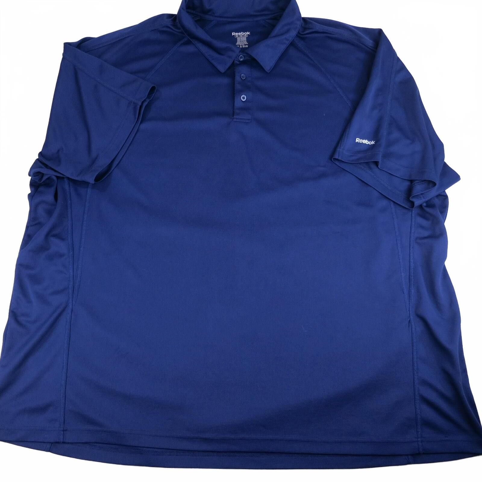 Reebok Reebok Men's Navy Blue Polyester Polo Shirt Size 5XL Size US XXL / EU 58 / 5 - 2 Thumbnail