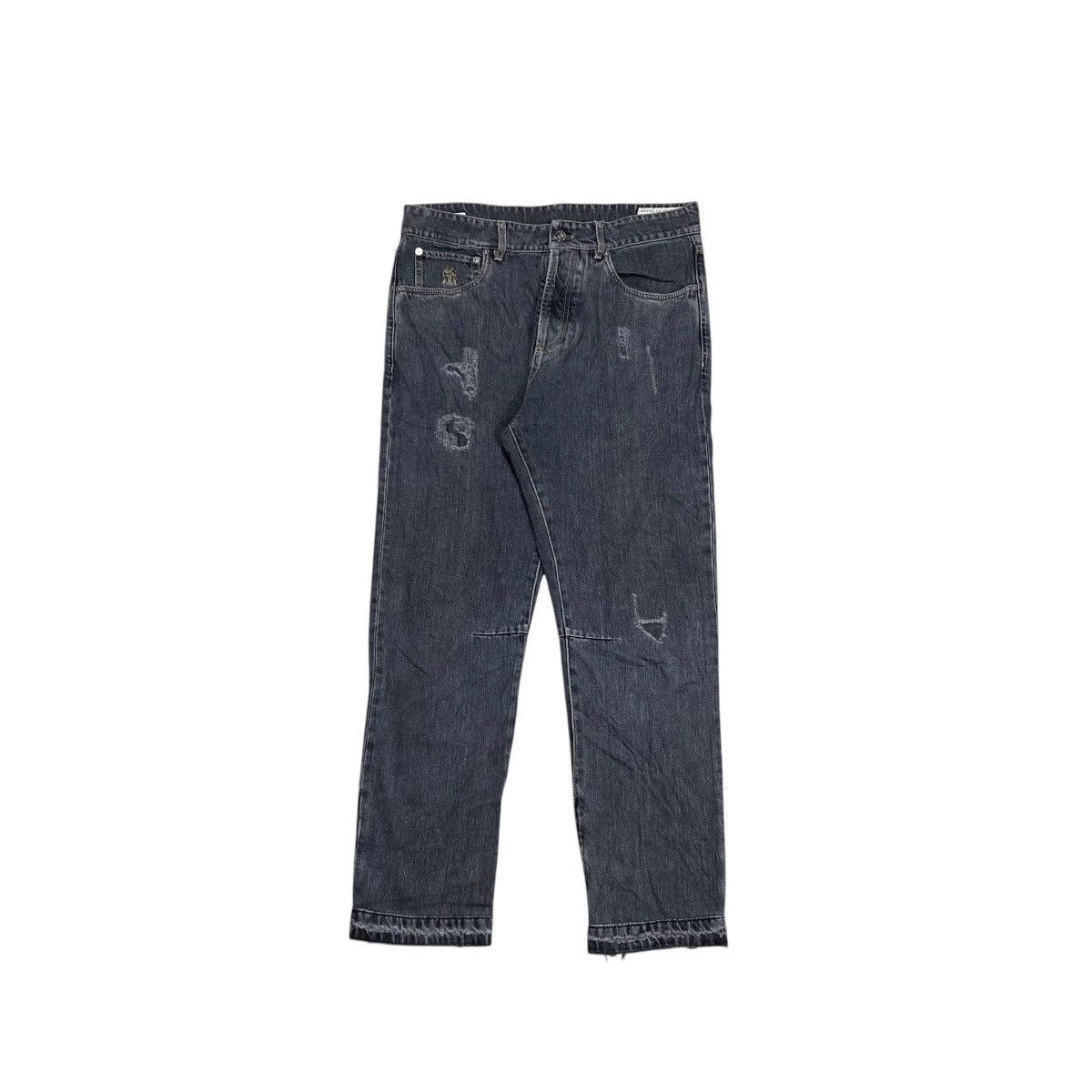 Brunello Cucinelli Brunello Cucinelli Distressed Denim Pants Size US 32 / EU 48 - 1 Thumbnail