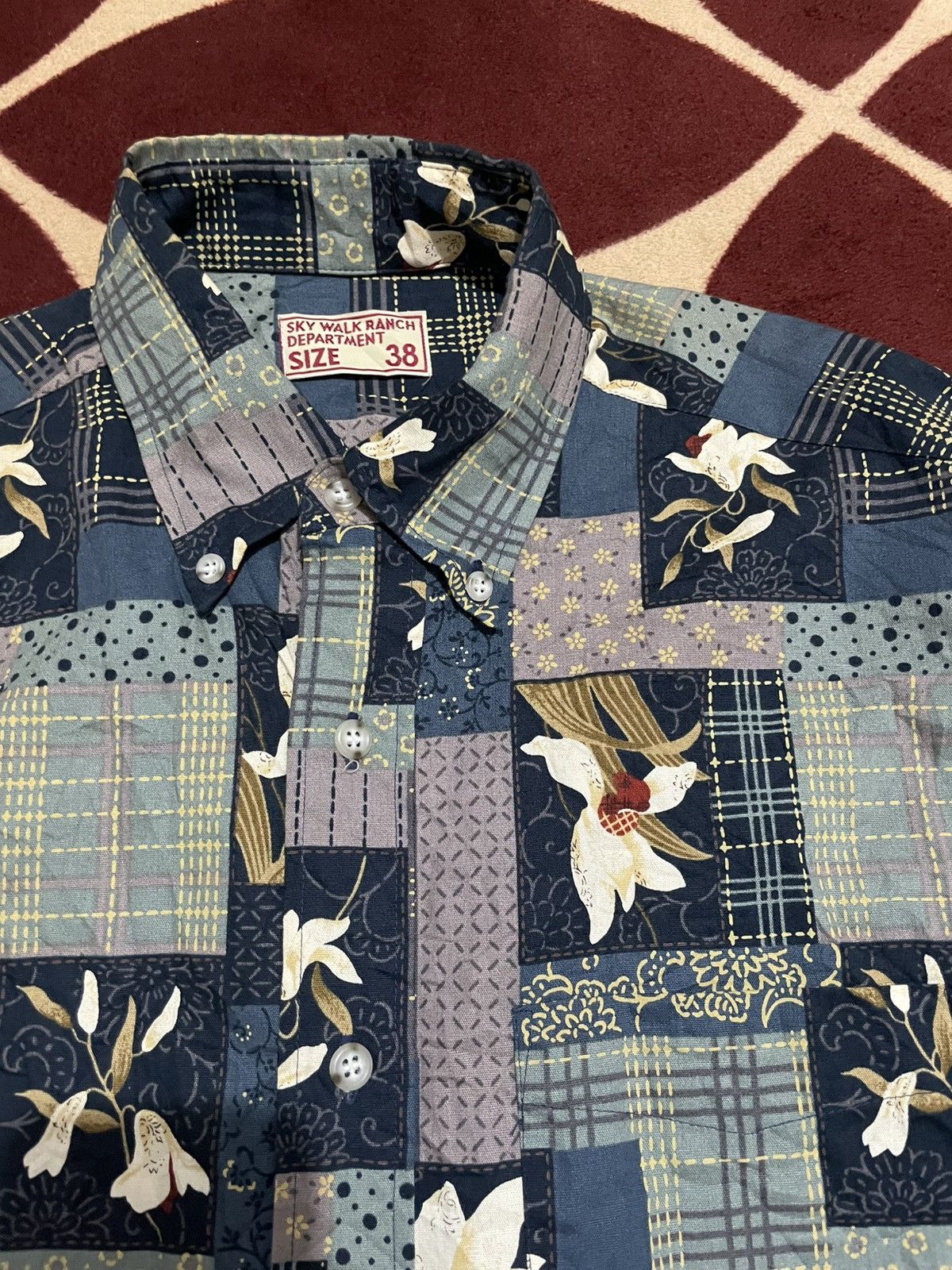 Japanese Brand shirt sky walk ranch department Size US L / EU 52-54 / 3 - 6 Thumbnail