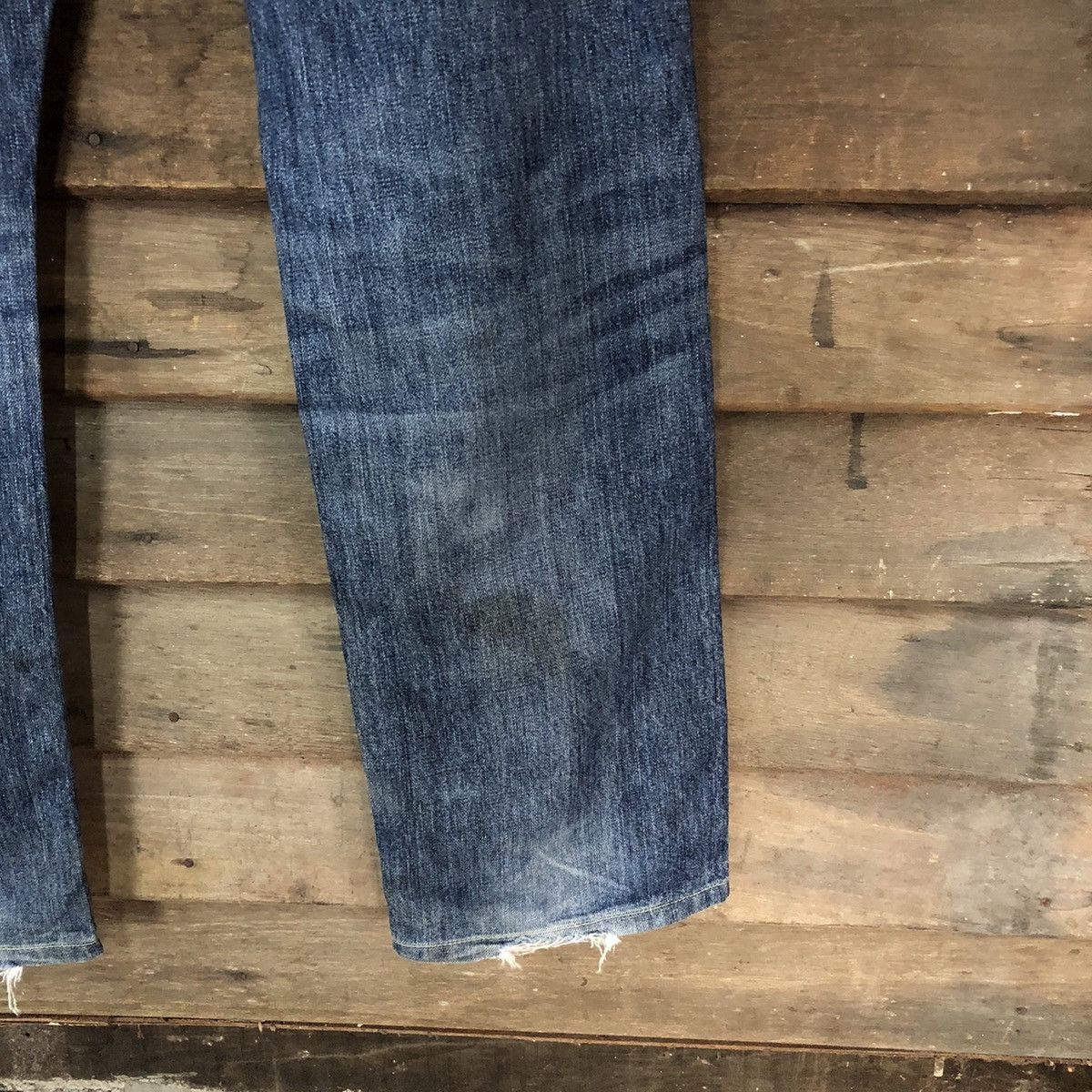 Japanese Brand Uniqlo selvedge Jeans Blue Denim Pants #7312 Size US 30 / EU 46 - 21 Thumbnail