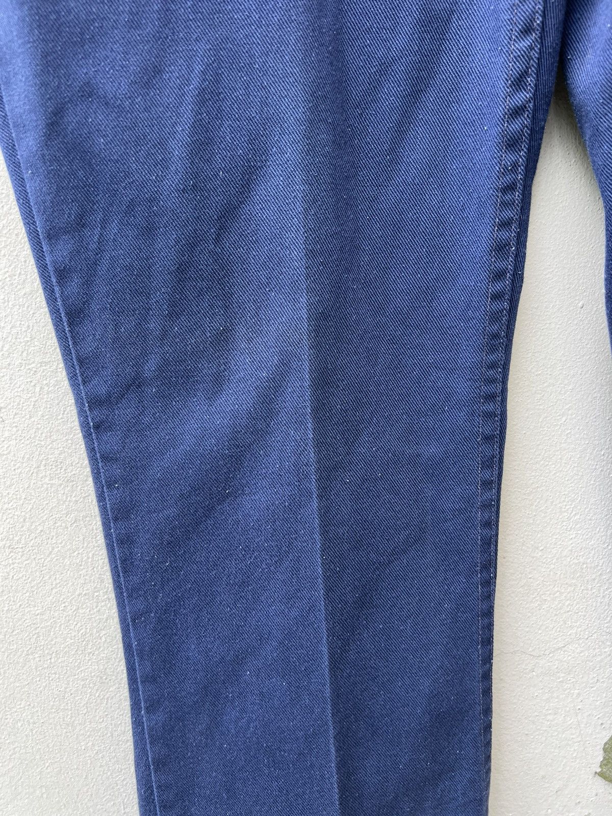 Vintage Vintage 60s Wrangler Navy Blue Flare Pant Size US 31 - 10 Thumbnail