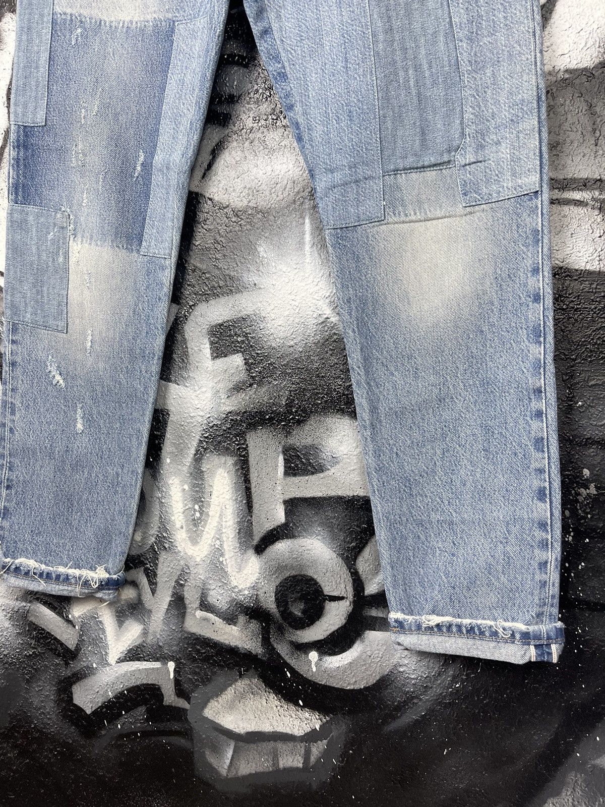 Levi's Levi’s 501 CT Woman’s Boyfriend Patchwork Selvedge Jeans Size 25" / US 0 / IT 36 - 6 Thumbnail