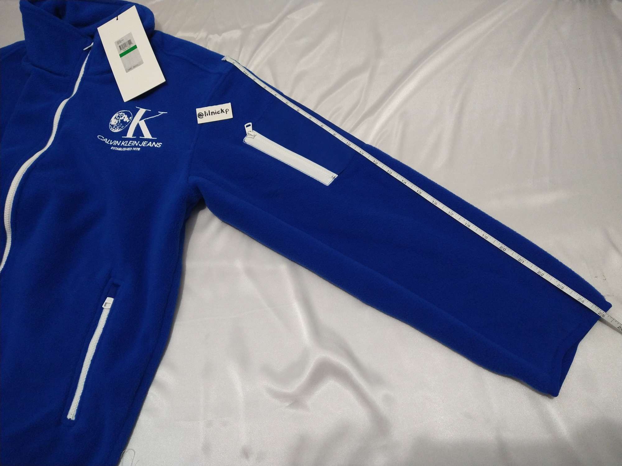 Calvin Klein 205W39NYC EST. 1978 Lunar Ascent OK Logo Fleece Jacket Size US L / EU 52-54 / 3 - 6 Thumbnail