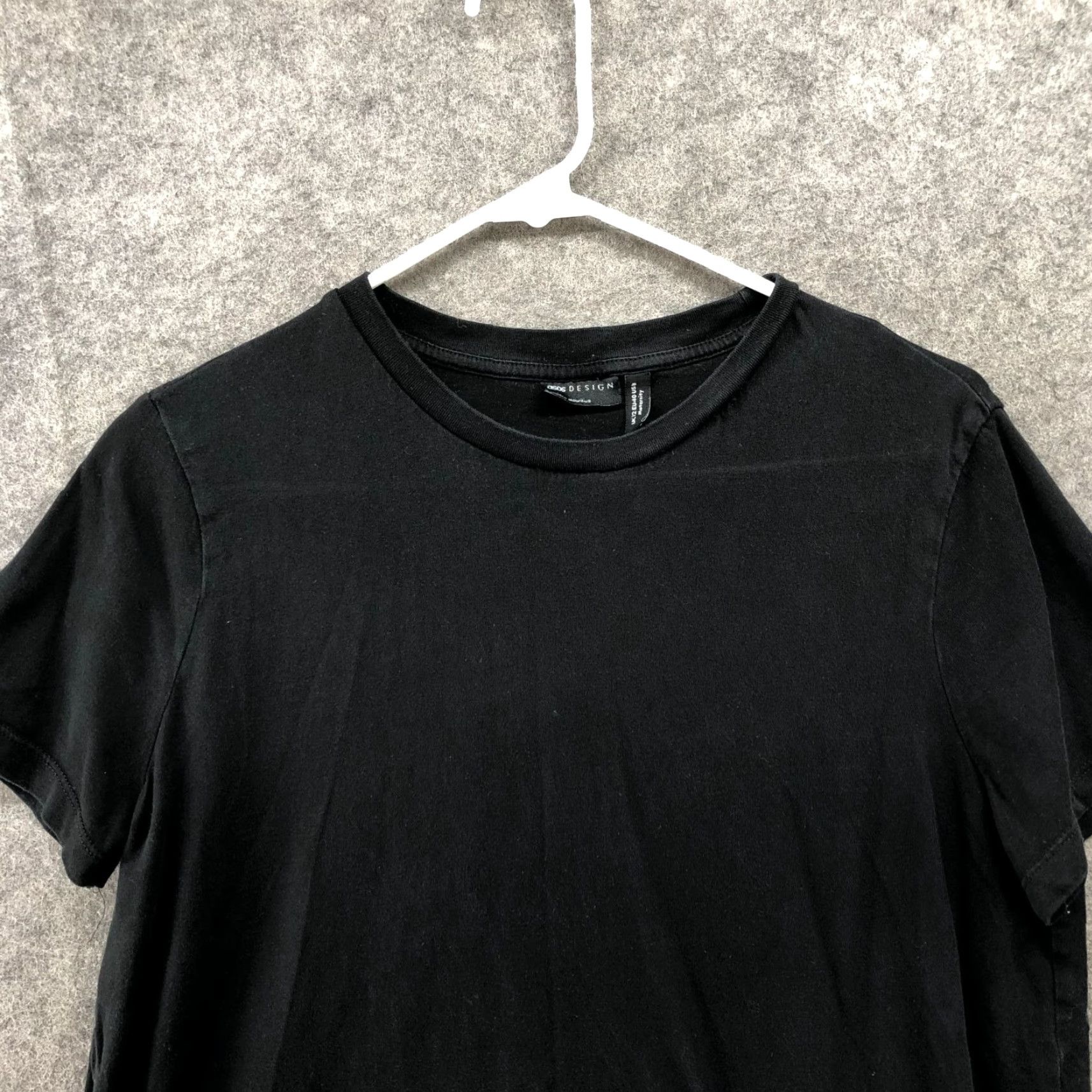 Asos VINTAGE ASOS Women's Black Organic Cotton Crew Neck T-Shirt Short Sleeve Medium Womens Size M / US 6-8 / IT 42-44 - 3 Thumbnail