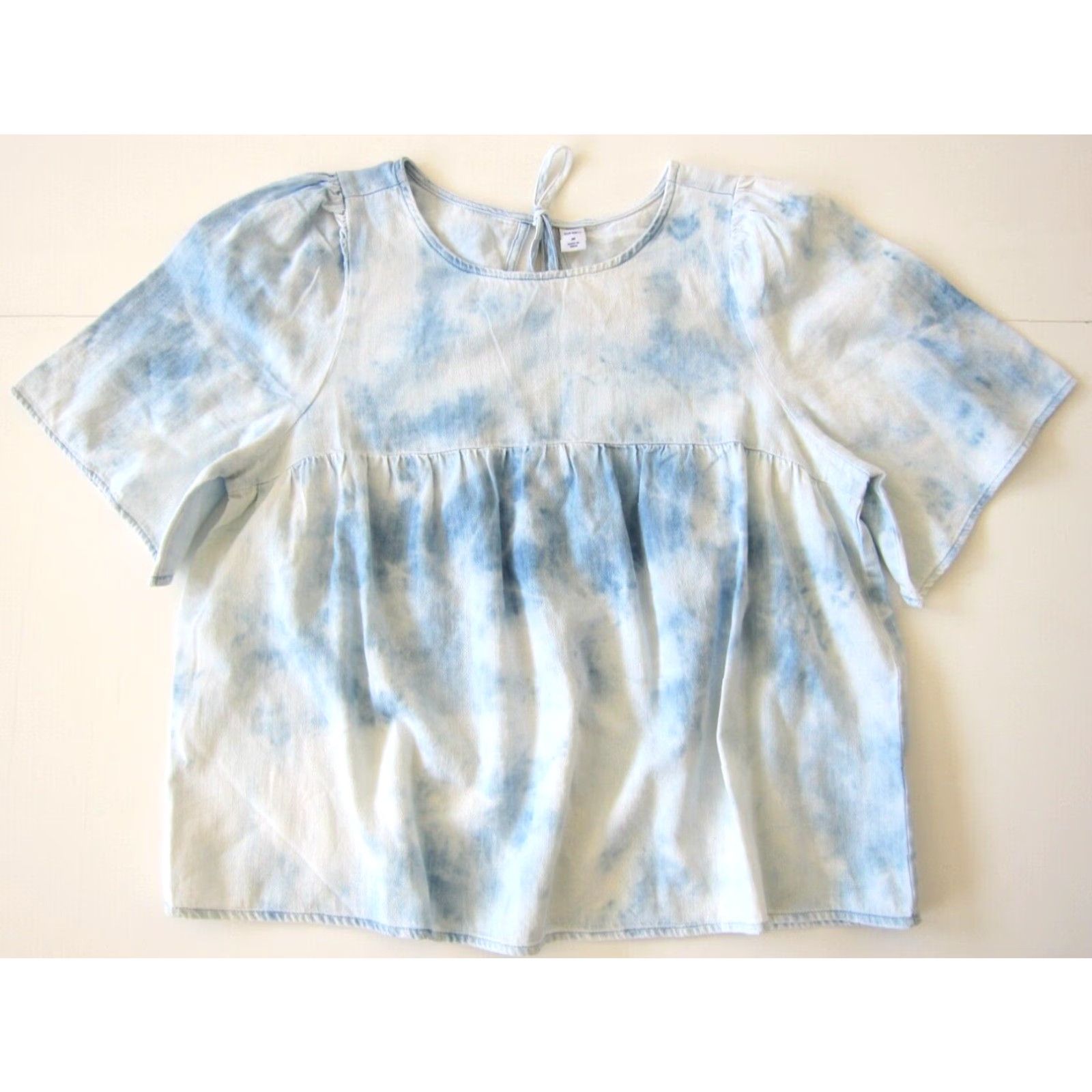 Old Navy Old Navy 100% Cotton Blue Denim Tunic Blouse Women Medium Denim? Size M / US 6-8 / IT 42-44 - 8 Thumbnail